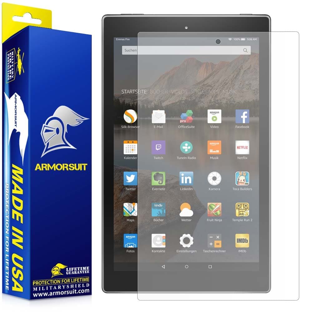 ArmorSuit MilitaryShield - Amazon Fire HD 10 Matte Screen Protector (10.1" - 2015 Release) - Anti-Glare/Anti-Fingerprint & Anti-Bubble Shield w/Lifetime Replacements