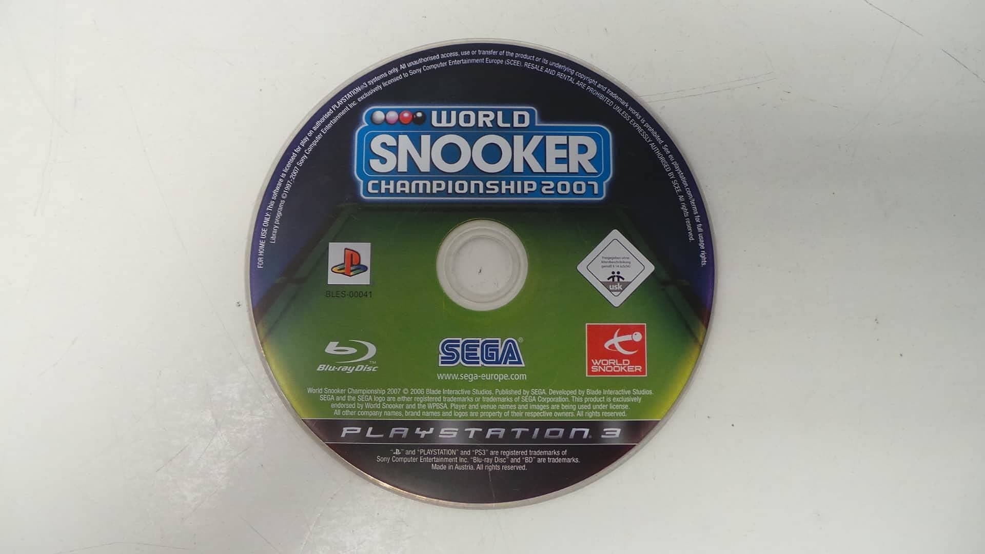 World Snooker Championship 2007 (PS3)
