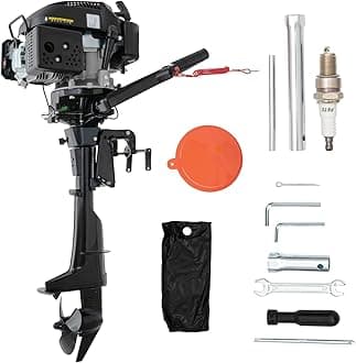 Cbhfmljd 2-Stroke 3.5HP Heavy Duty Outboard Motor Boat Engine W/Water Cooling...