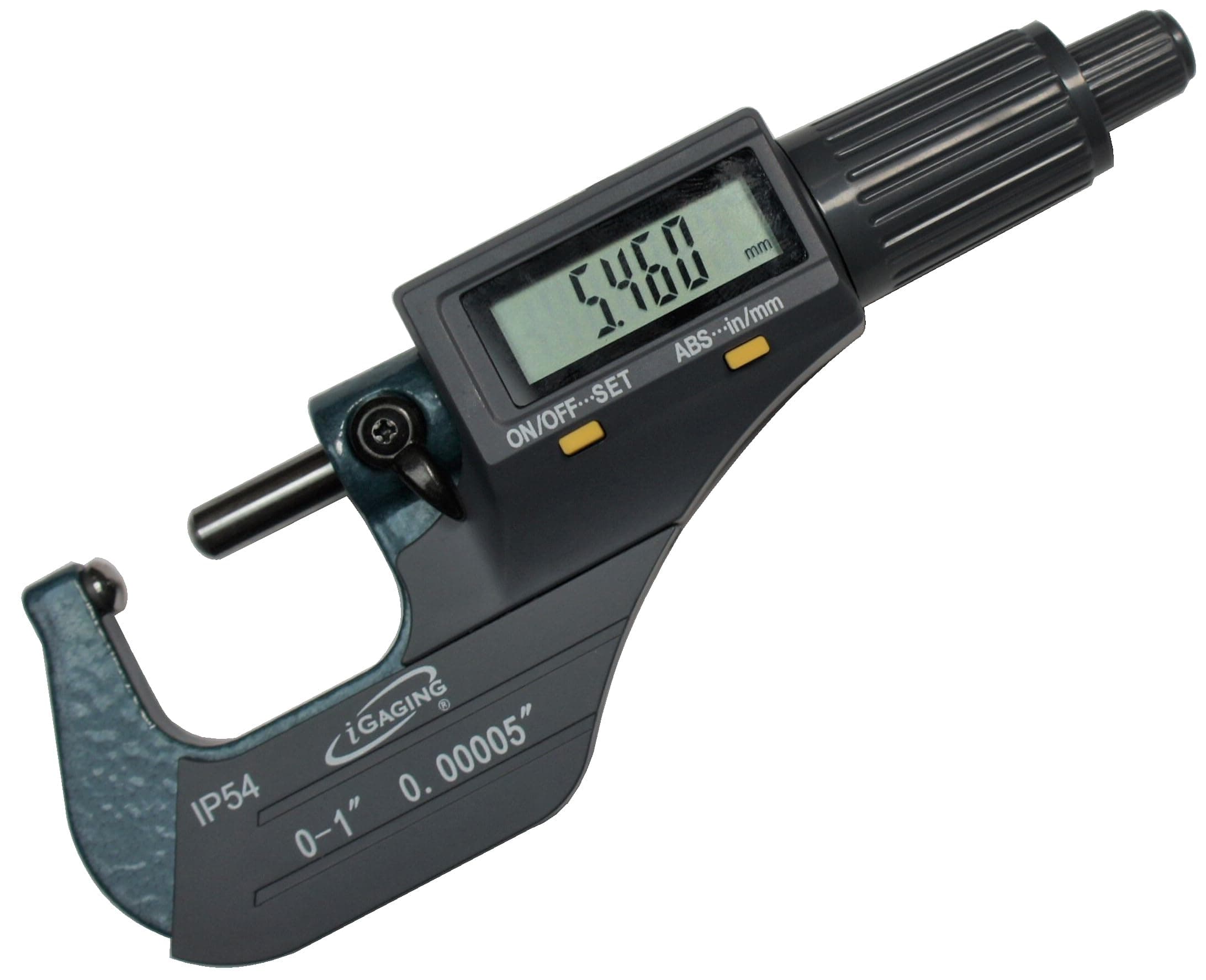 Digital Micrometer w Data Output 0-1"/0.00005"/0.001mm Double Ball