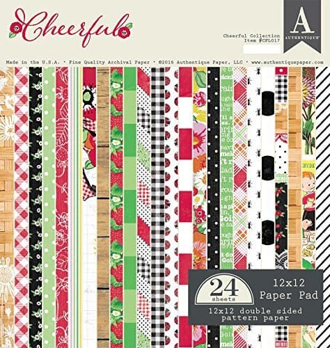 Authentique Cheerful 12x12 Paper Pad