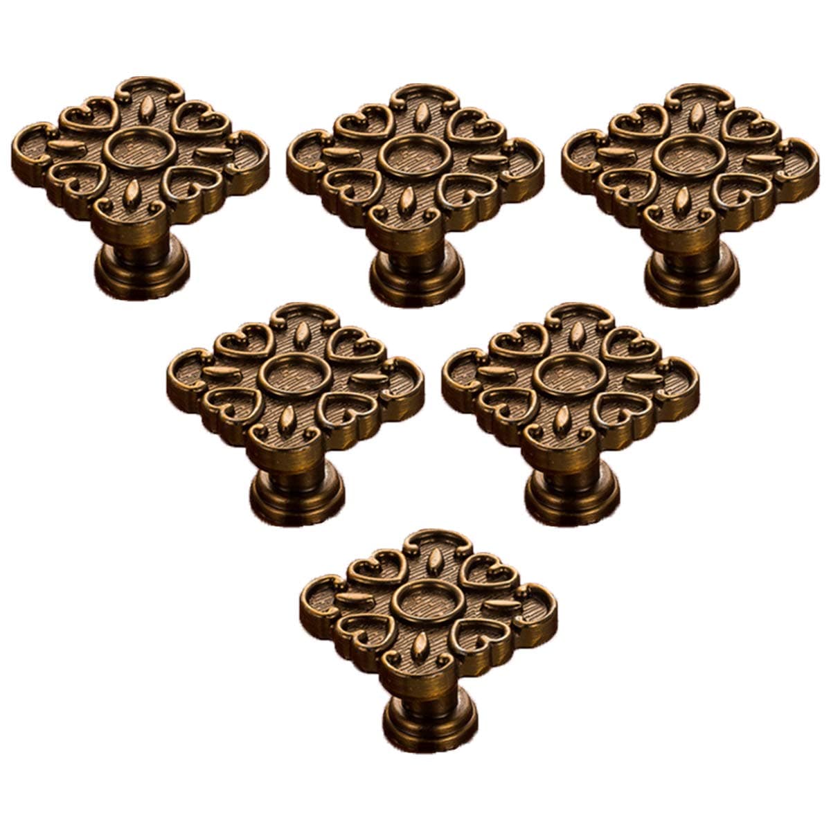 Creatwls 6pcs Creative Character Carving Design Handles/Knobs Zinc Alloy Handle Drawer Cabinet Cupboard Furniture Door Pull Handle Knob Decoration Pulls