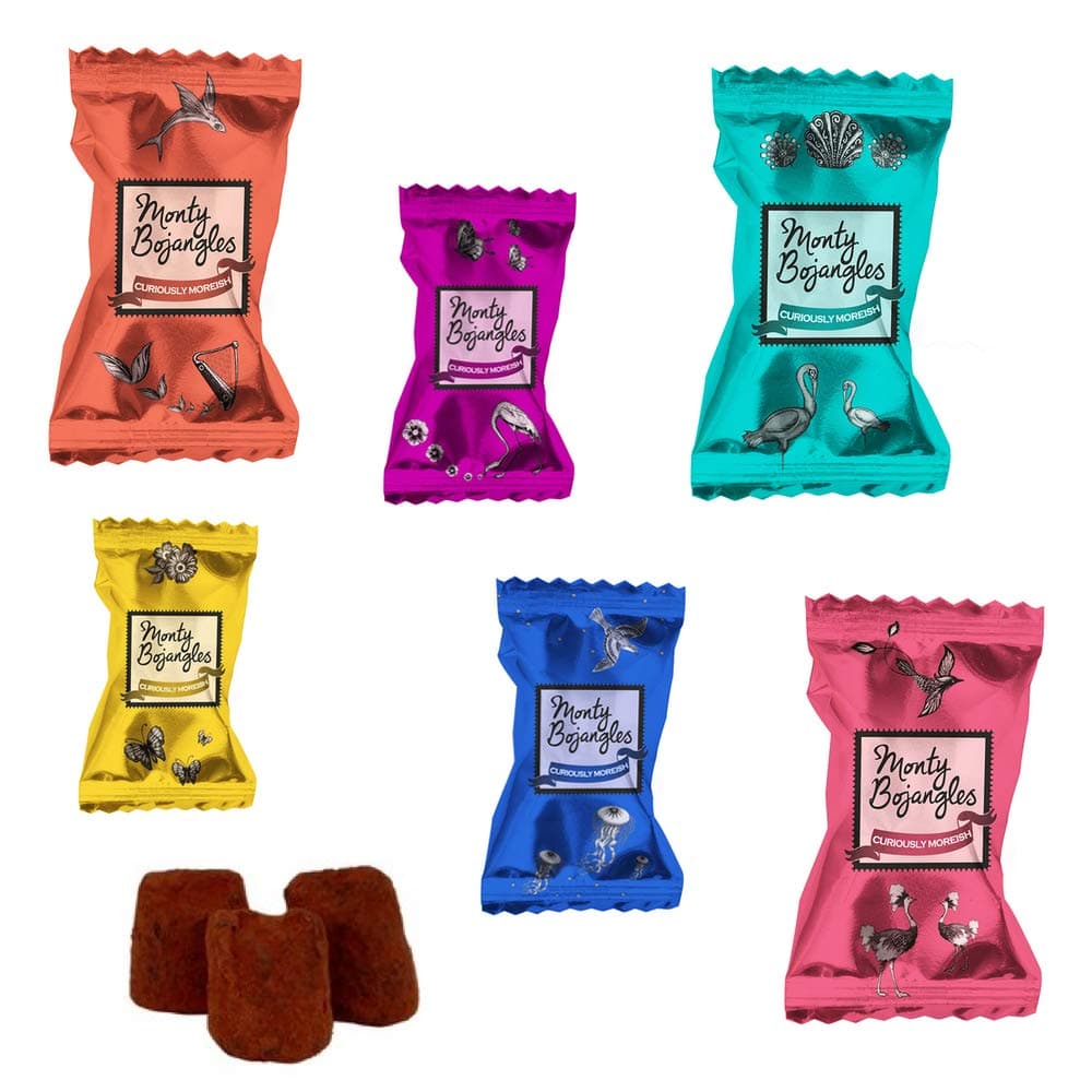 MONTY BOJANGLES Chocolate Truffles - 6 Varieties - Assorted (24)