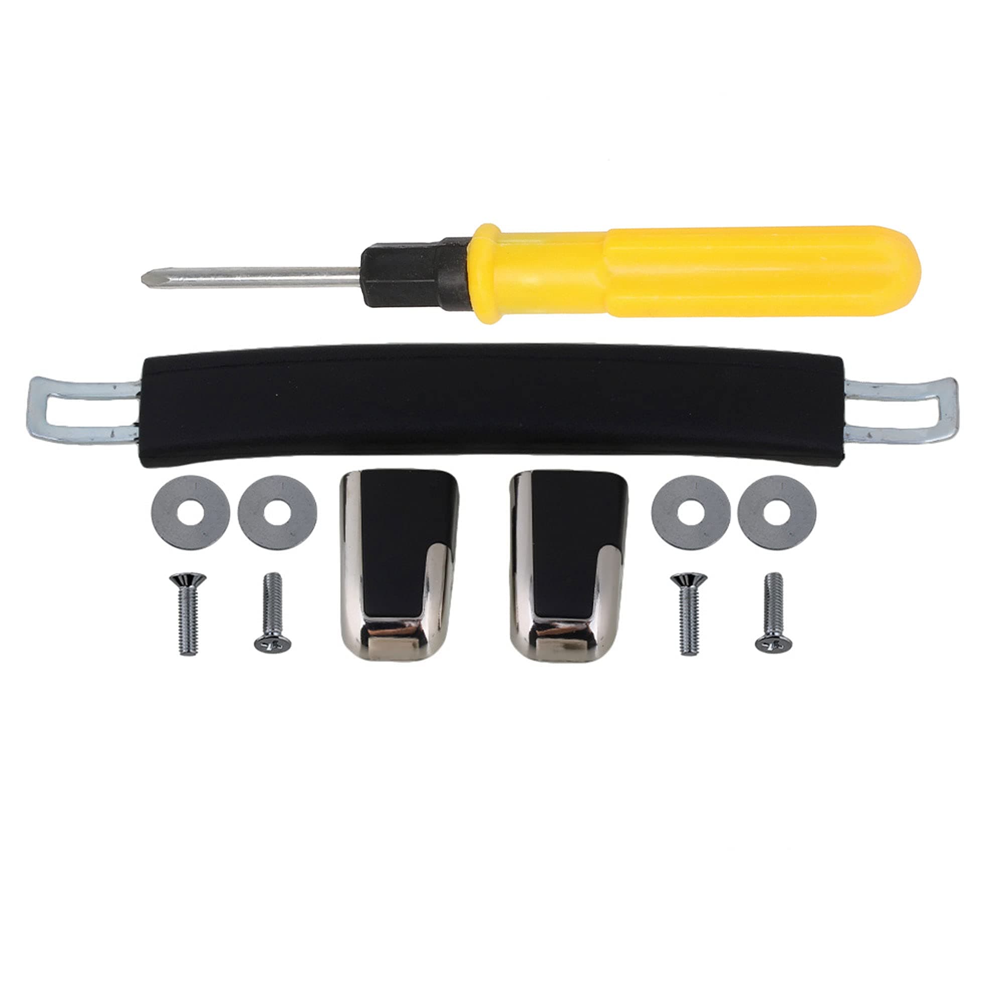 RDEXP Black 9.45Inch Total Length Flexible Spare Strap Handle Grip Replacement Part for Suitcase Luggage Case (B22)