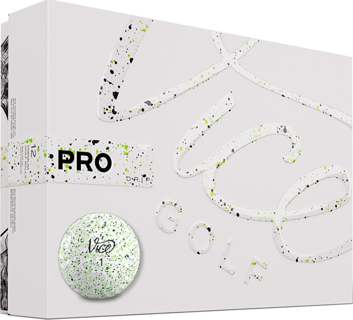Vice Golf PRO 2020 | 12 Golf Balls | Features: 3-Piece cast Urethane, Maximum Control, high Short Game Spin | More Colors: NEON Lime/RED | Profile: Designed for Advanced Golfers