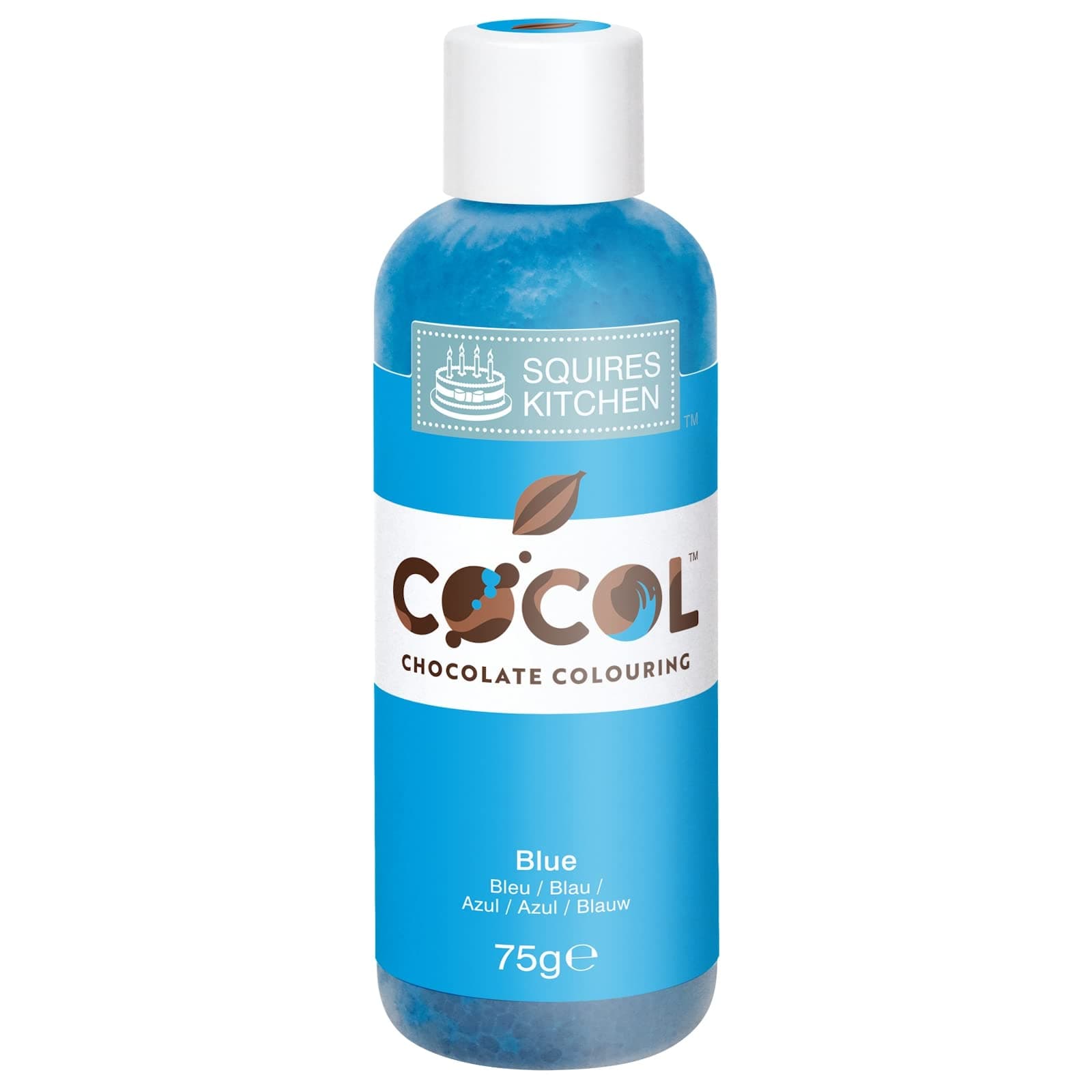 Squires Kitchen COCOL Chocolate Colouring - The ultimate product for adding colour to chocolate and for making your own transfer sheets - Blue 75g