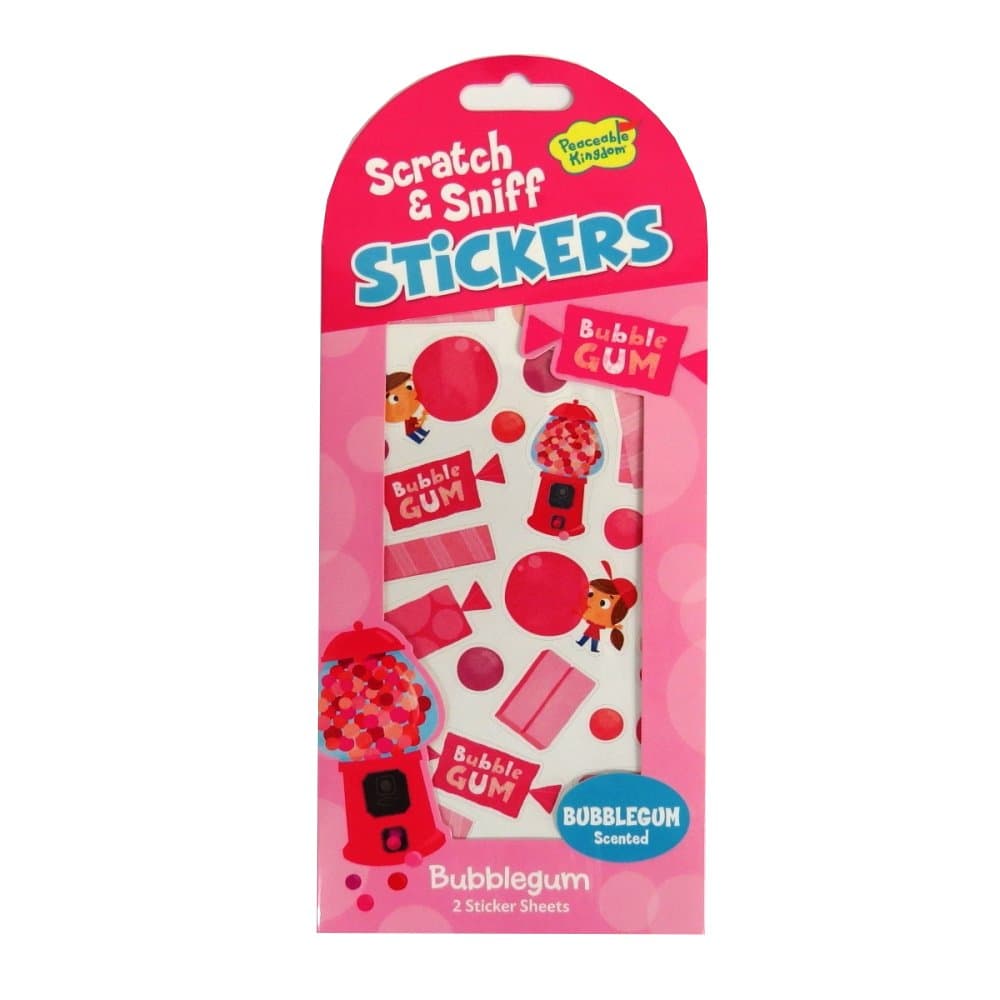 Scratch and Sniff Bubblegum Scented Sticker Pack