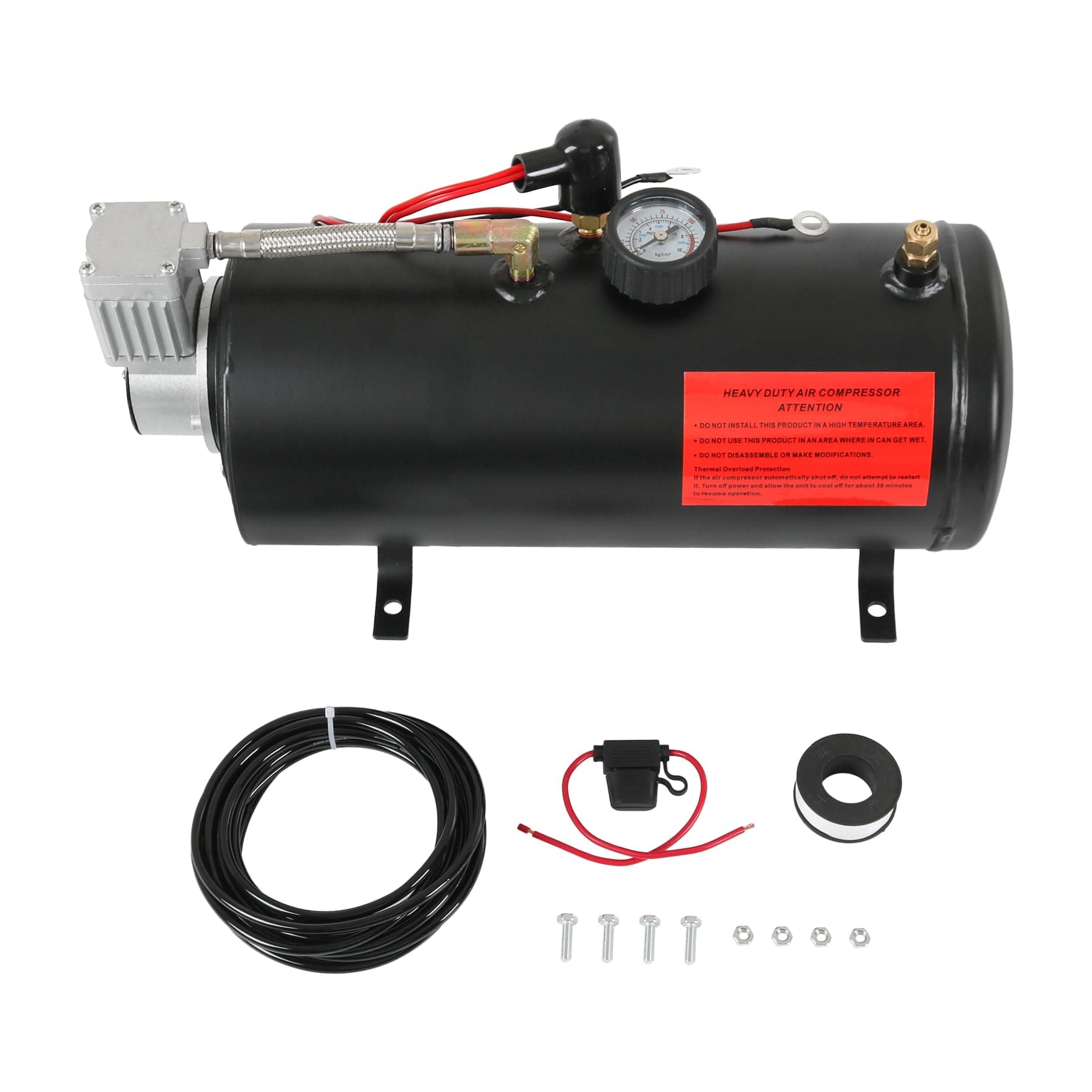 150 PSI 12V Compressor Air Tank Kit