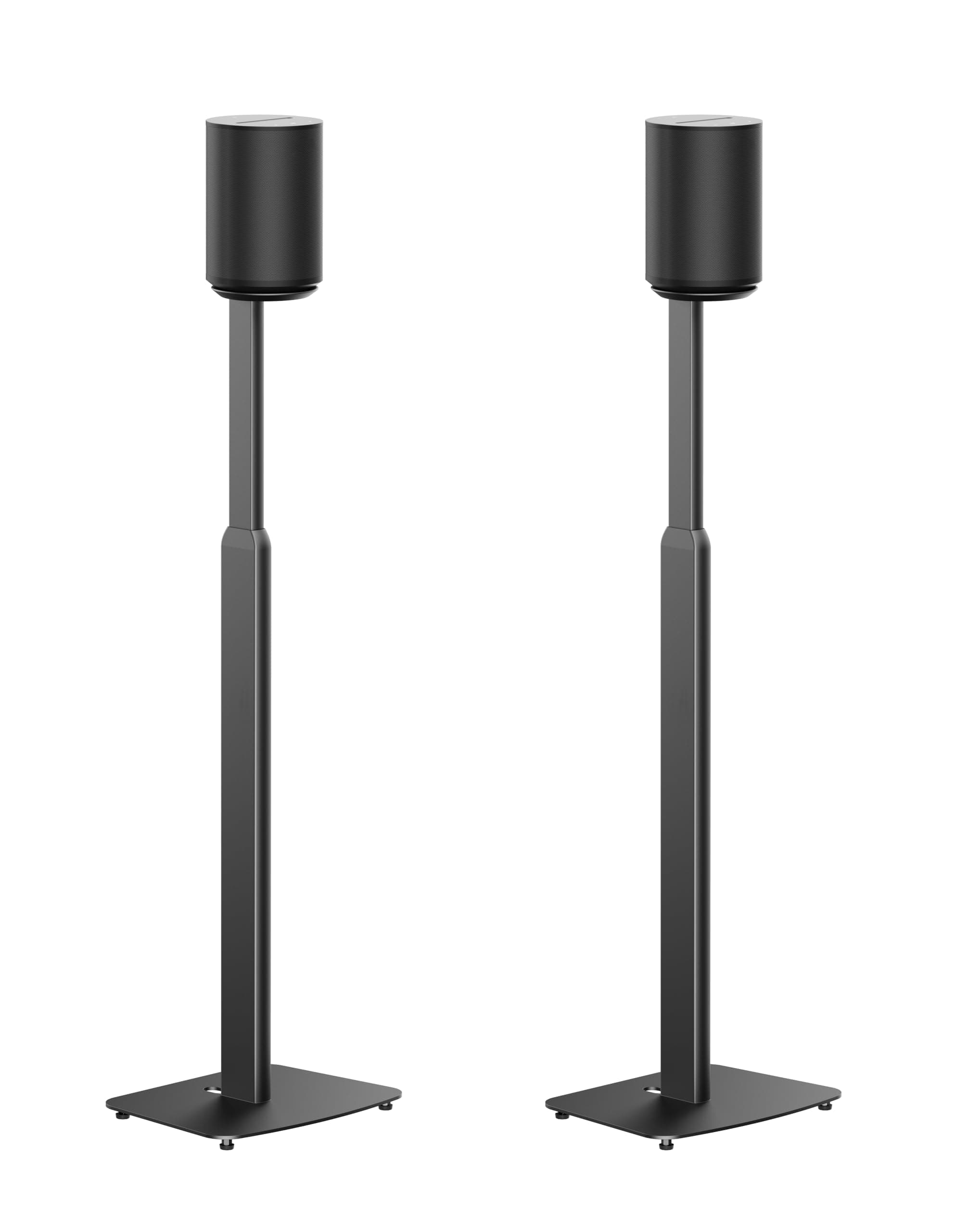 ynVISION.DESIGN Adjustable Floor Stand Compatible with SONOS Era 100 and Era 300 - Black - 2 Pack | (Pair) | Package Includes mounting Options for Both Speakers