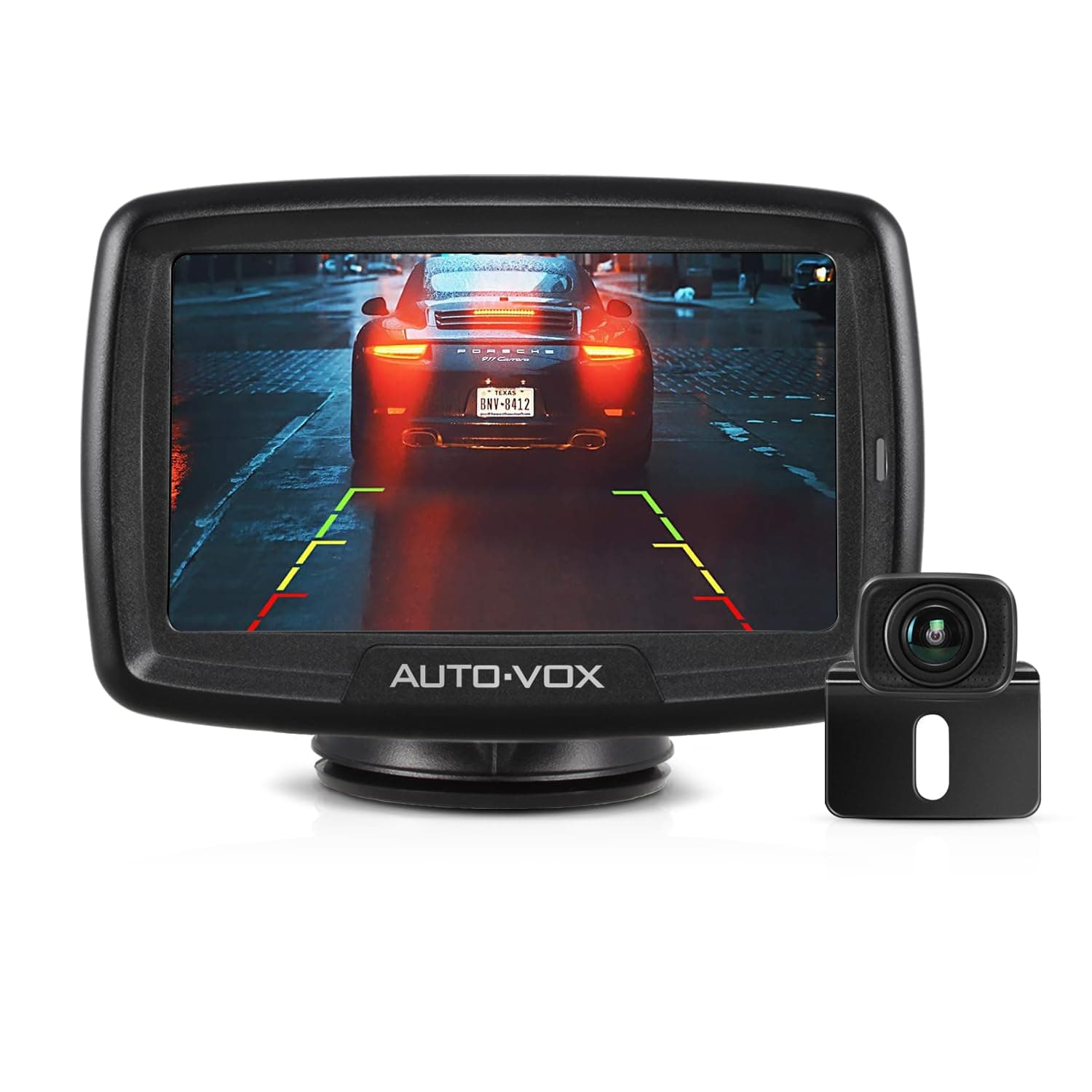 AUTO-VOX AUTO VOX Digital Wireless Backup Camera Kit CS-2, Stable Signal Rear View Monitor and Reversing Camera for Vans,Trucks,Camping Cars,RVs
