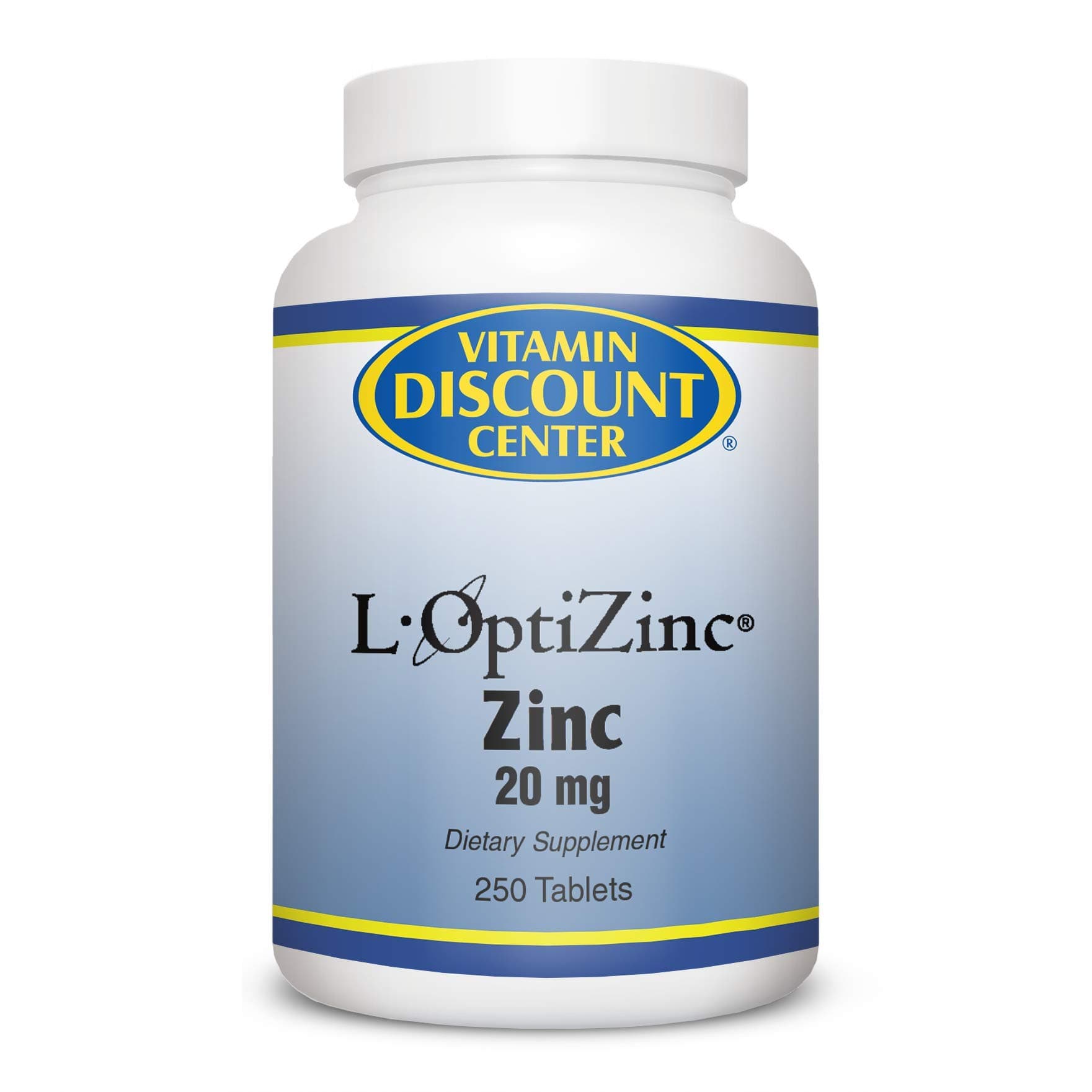 Zinc Supplement 20 mg, 250 Tablets