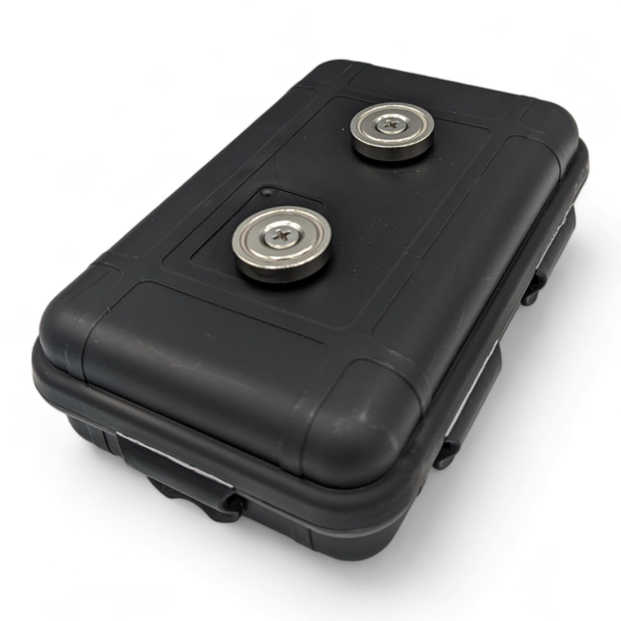 Durable and Strong Magnetic Stash Safe Box, Hidden Storage Box, Car underbody Magnetic Stash/Storage Box, Hiding Keys, Valuables, Cash Stash Box (Black, Medium)