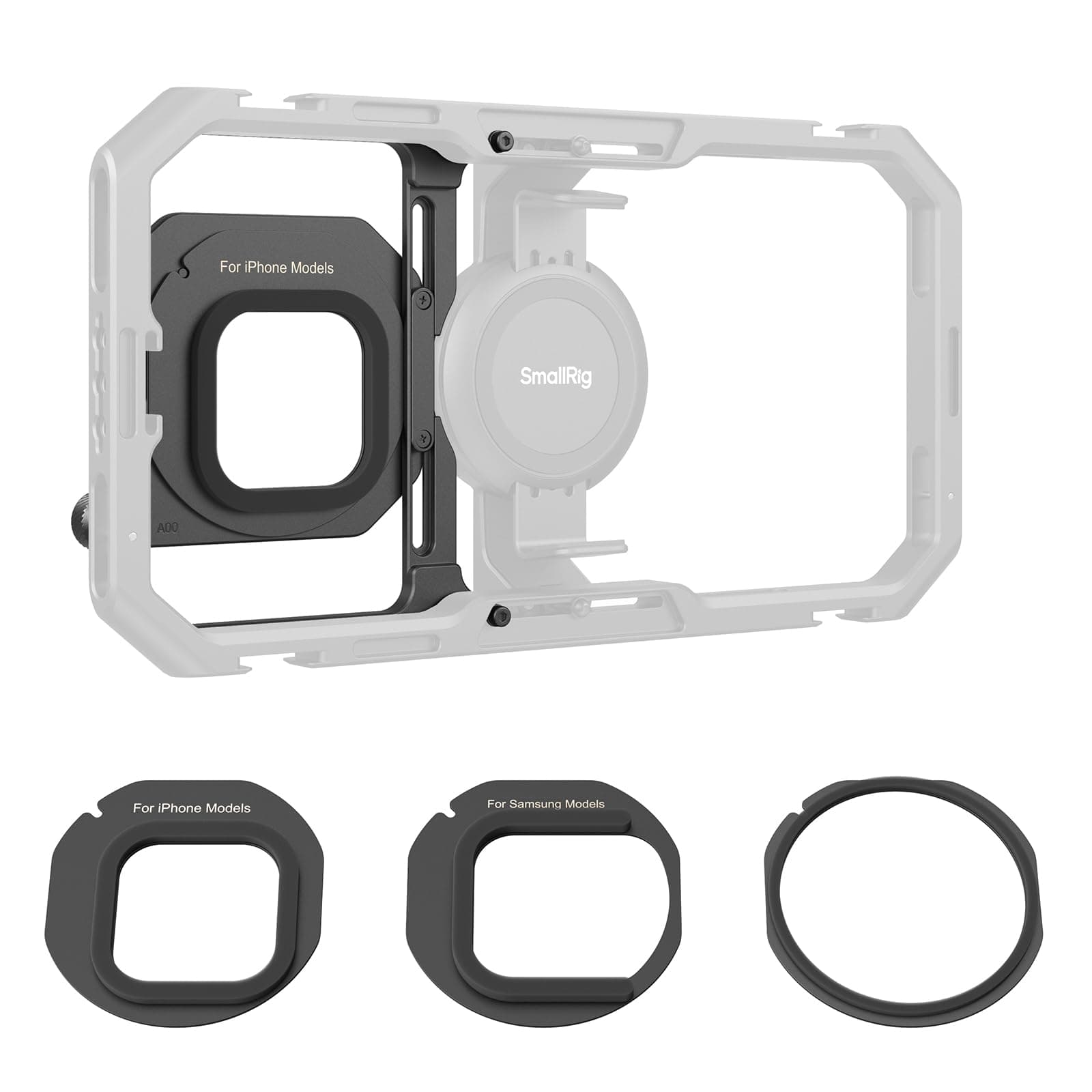 Smallrig 67 Mm Magnetic Filter Adapter For Universal Mobile Video Cage, Strong Two-Way Attraction, Phone Cage 4299B - 4843