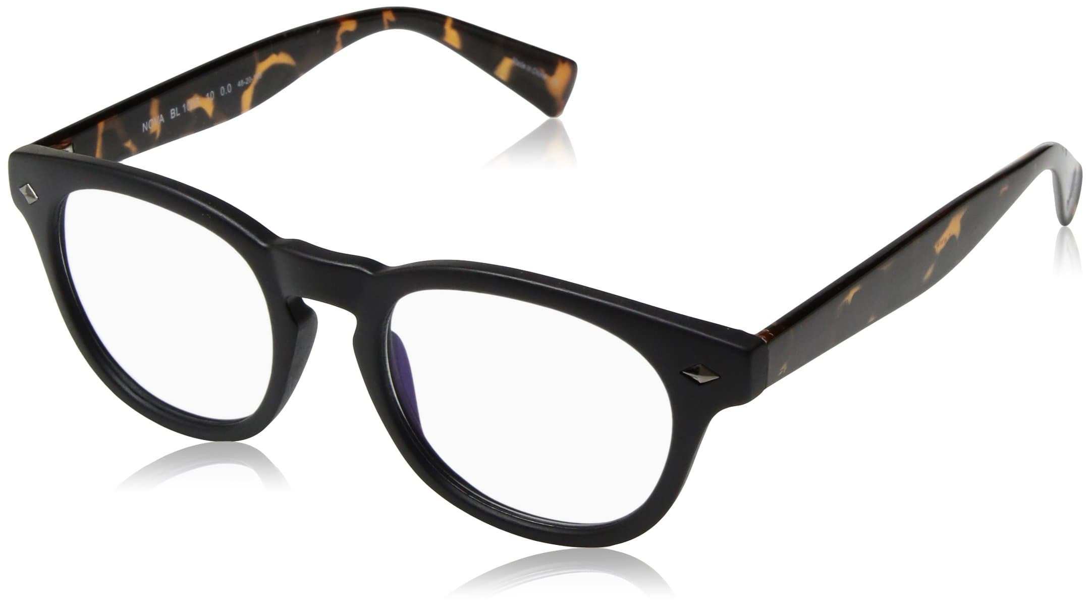 BluVue Unisex Nova Rectangular Blue Light Blocking Computer Smartphone Glasses