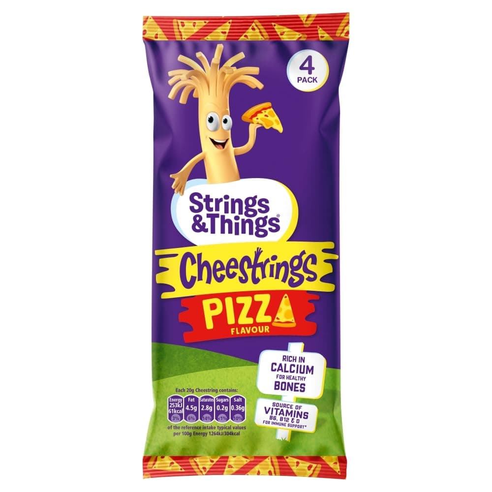 Strings & Things Cheestrings Pizza Flavour 80g