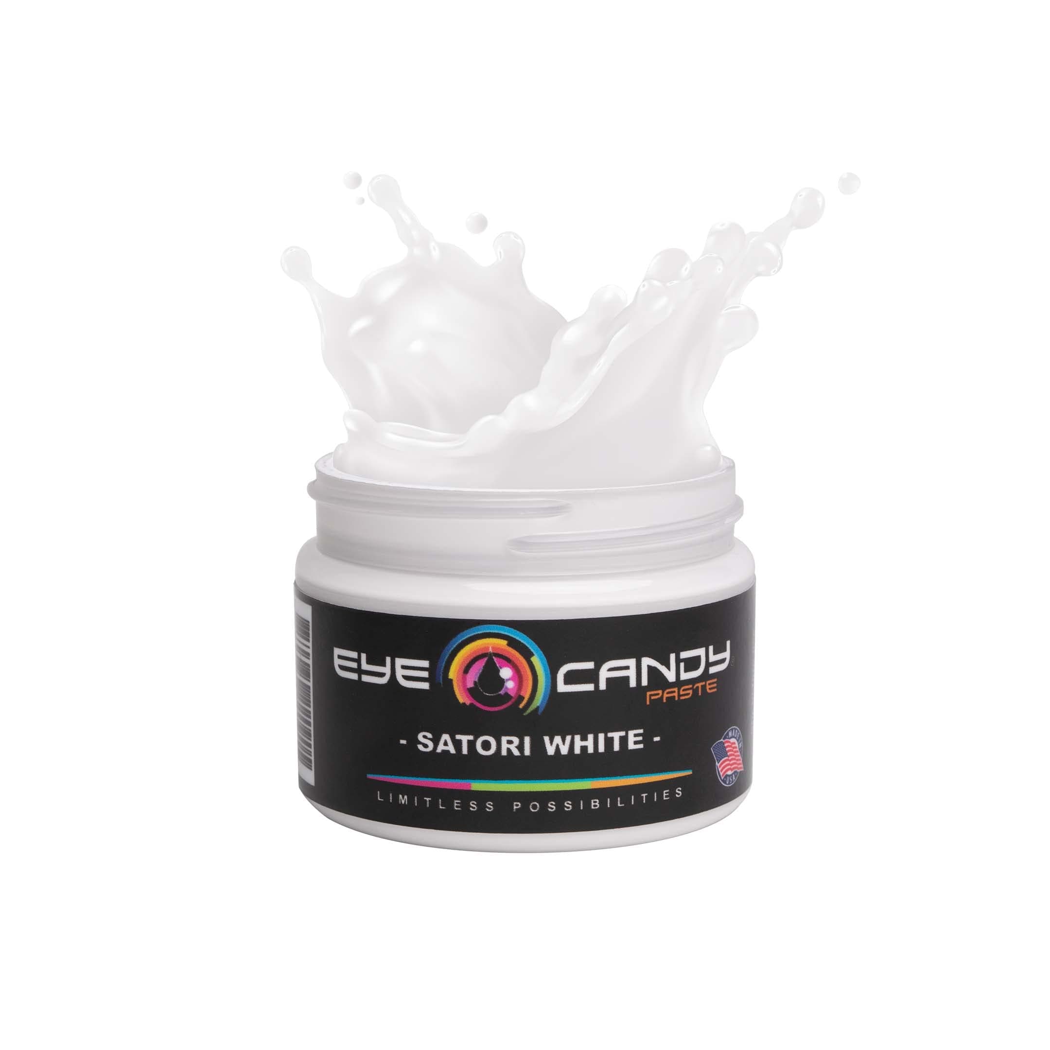 White Resin Pigment Paste "Satori White" (3 oz Paste / 4 oz Jar) | Create Cells and Lacing | Epoxy, Resin Art Paste | Highly Pigmented