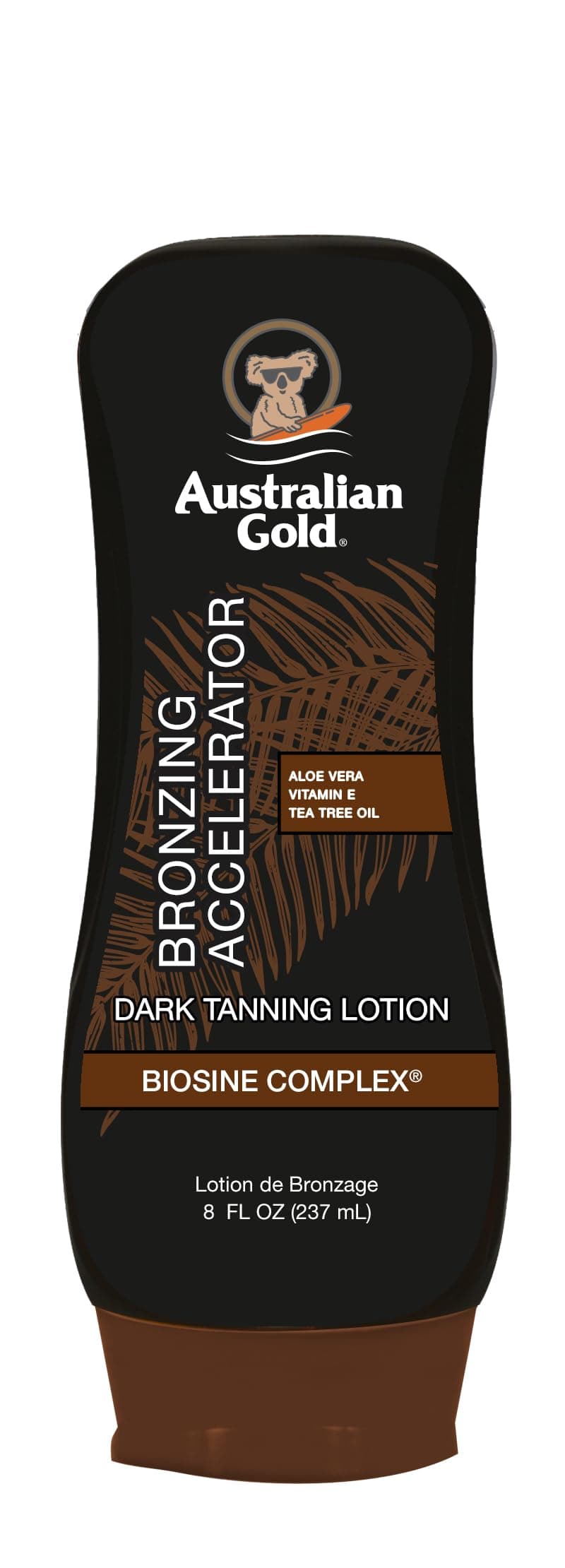 Australian Gold Dark Tanning Accelerator Lotion With Bronzer, 8 Ounce, New Pa...