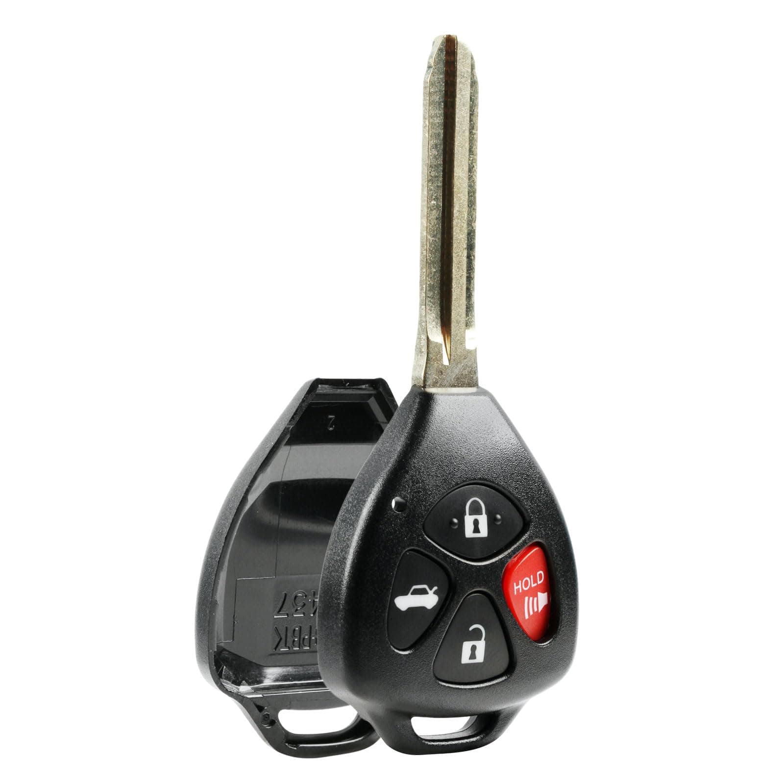 Key Fob Keyless Entry Remote Shell Case & Pad fits Toyota 2008-2013 Avalon / 2007-2011 Camry / 2008-2013 Corolla / 2009-2014 Venza (HYQ12BBY, GQ4-29T)