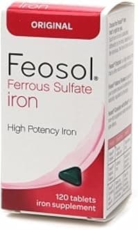 Ferrous Sulfate Iron, Original, Tablets 120 ea (Pack of 4)