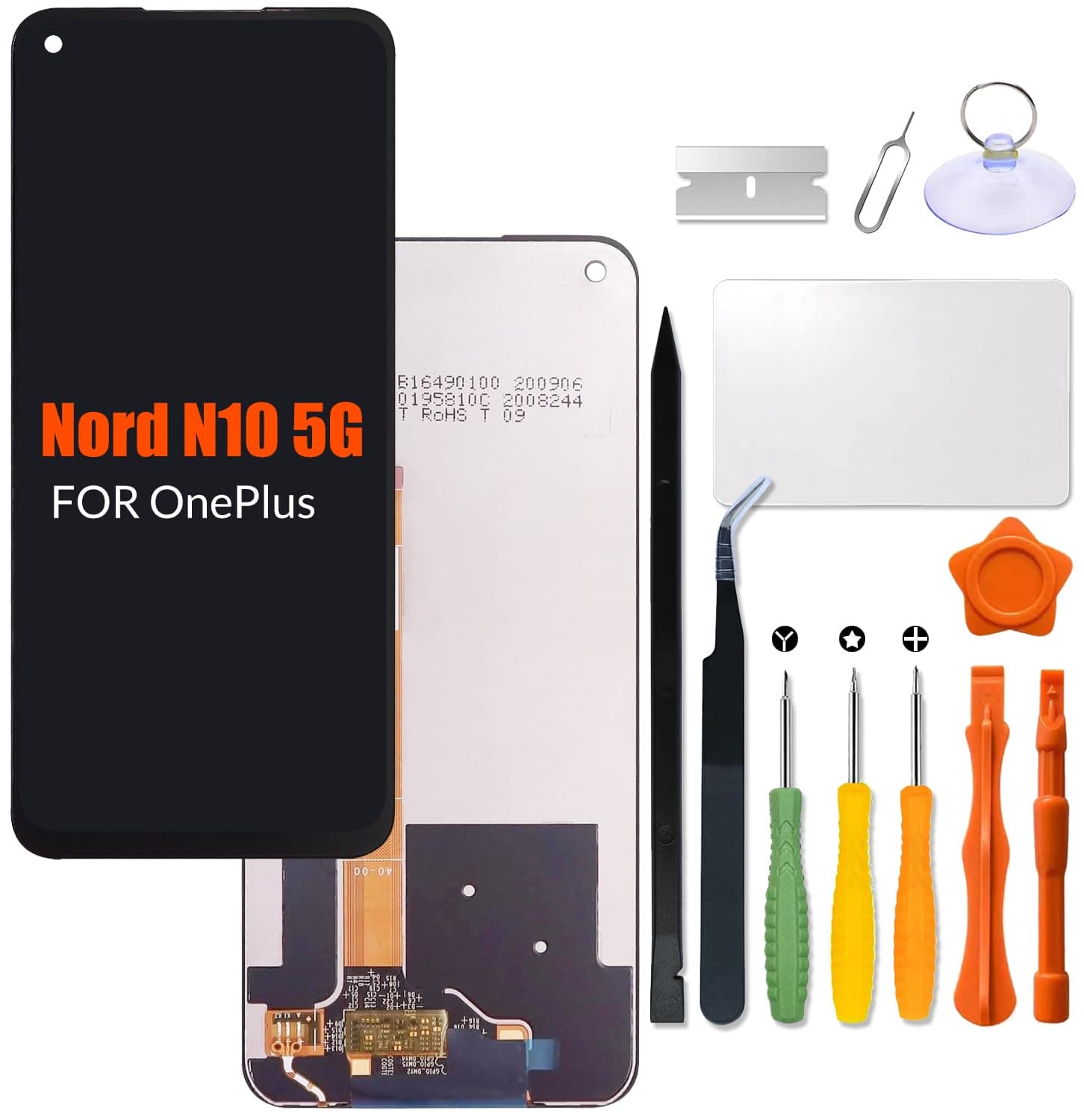 Replacement for OnePlus Nord N10 5G LCD Screen for One Plus N10 BE2029 BE2025 BE2026 BE2028 LCD Touch Screen Display Panel Digitizer Assembly with Repair kit