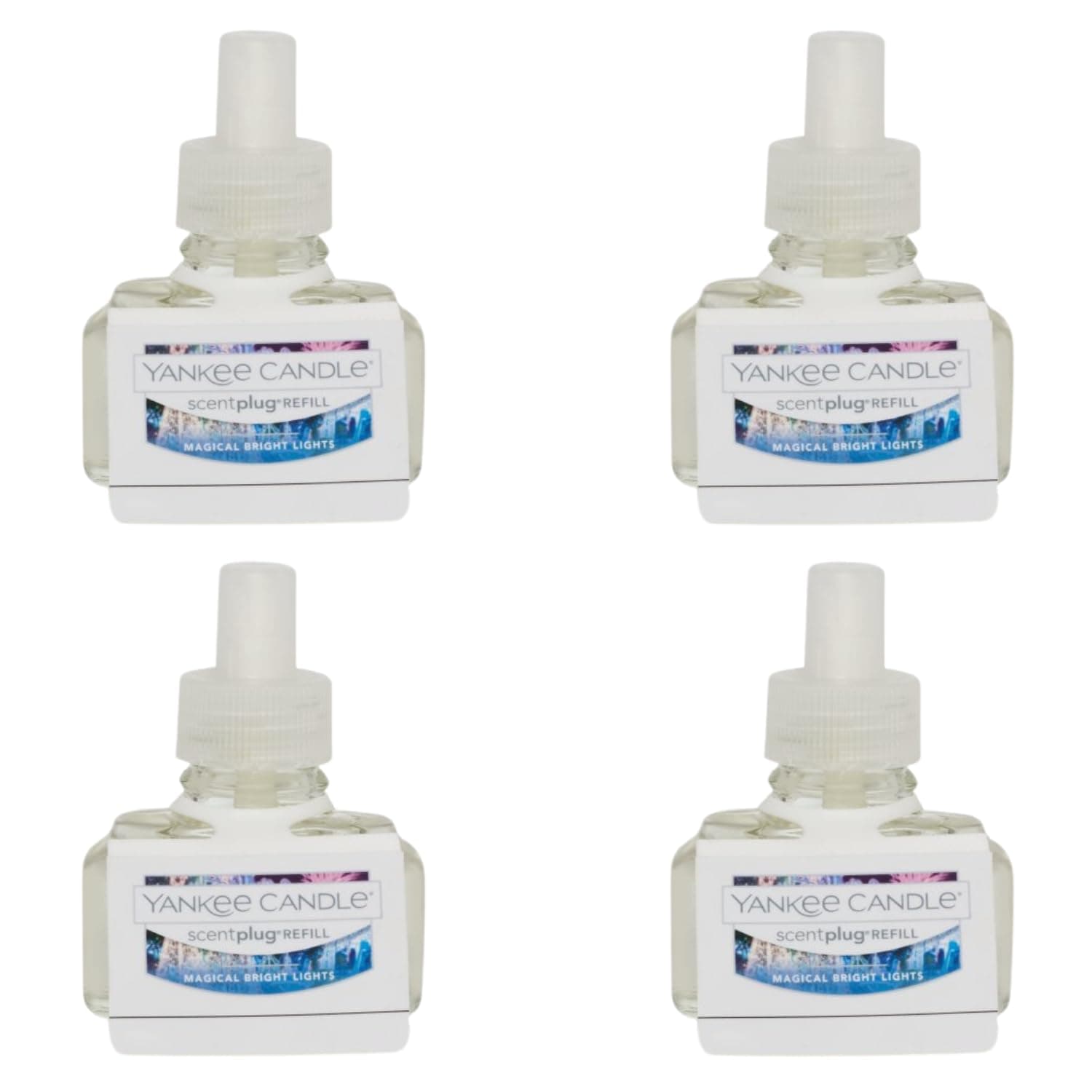 Yankee Candle Scent Plug Refill, Magical Bright Lights (Pack of 4)