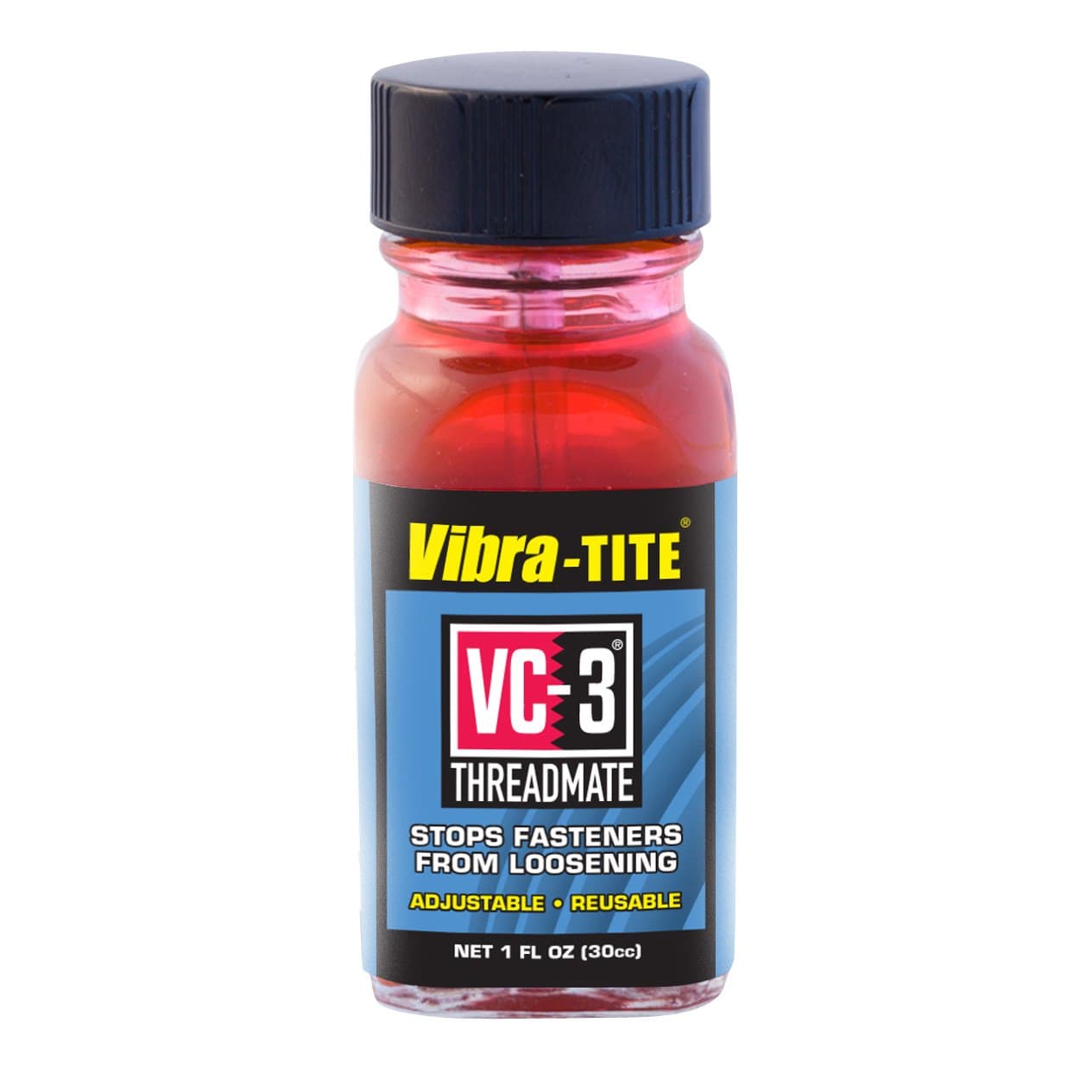Vibra-TITE VC-3 Threadmate, 30 ml Bottle with Brush Cap Applicator