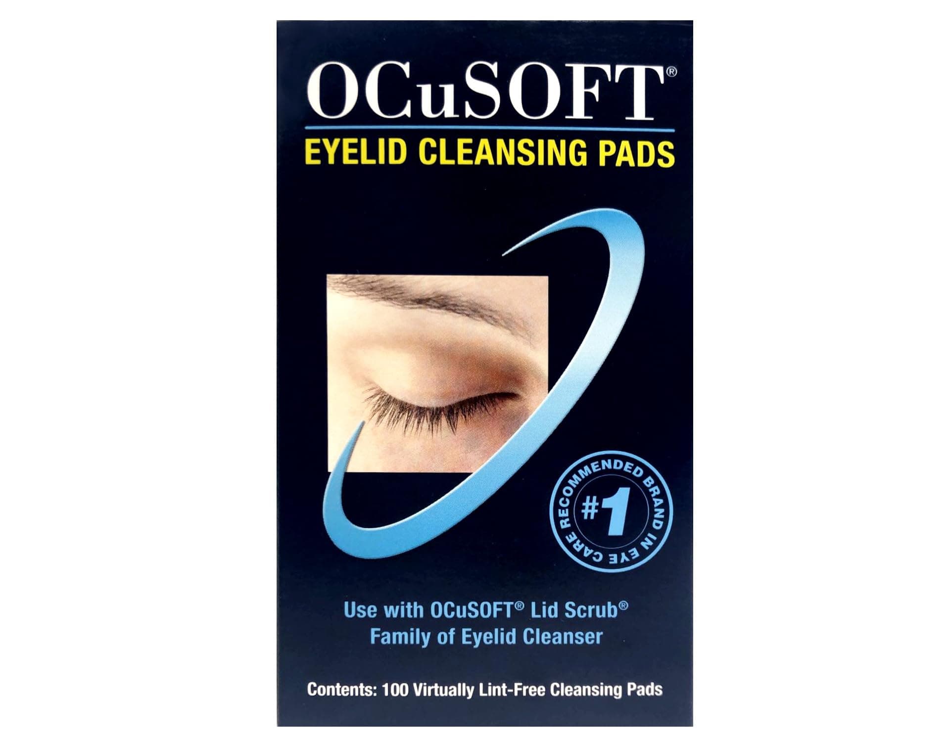 Dry Replacement Pads for Eyelid Cleansing, 100 Count – For Use with OCuSOFT Lid Scrub Cleanser (Sold Separately)