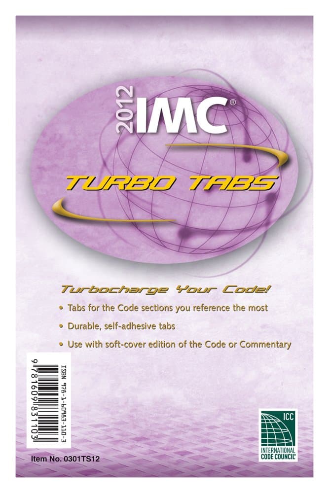 IMC Turbo Tabs 2012 (International Code Council Series) 1st Edition