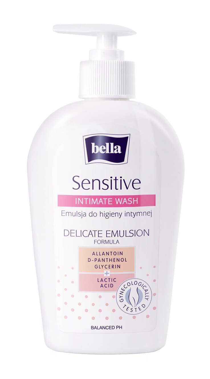 Bella Sensitive Intimate Care Wash - 300ml | Lactic Acid, Glycerin & Allantoin | Skin Friendly | Smooth & Gentle | pH banlanced | Derma tested | Moisture Lock
