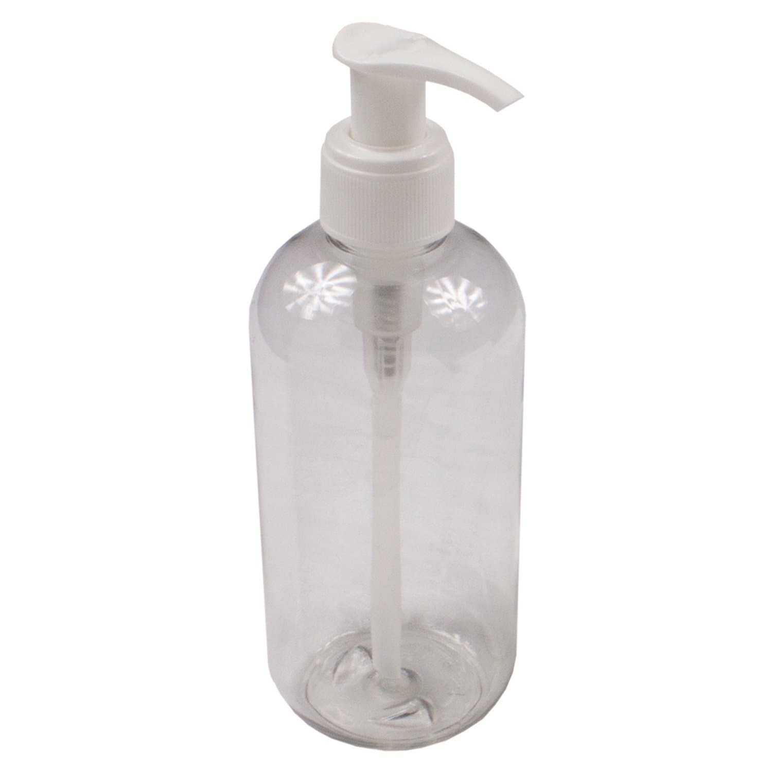 Massage Bottle - Clear 8 oz with pump