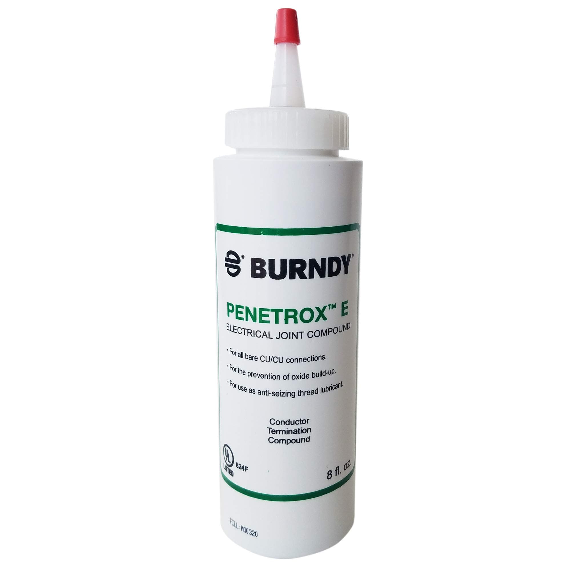 Burndy PEN E-8 Oxide-Inhibiting Joint Compounds PENETROX E, 8 oz Container Size, Squeeze Bottle Container Type