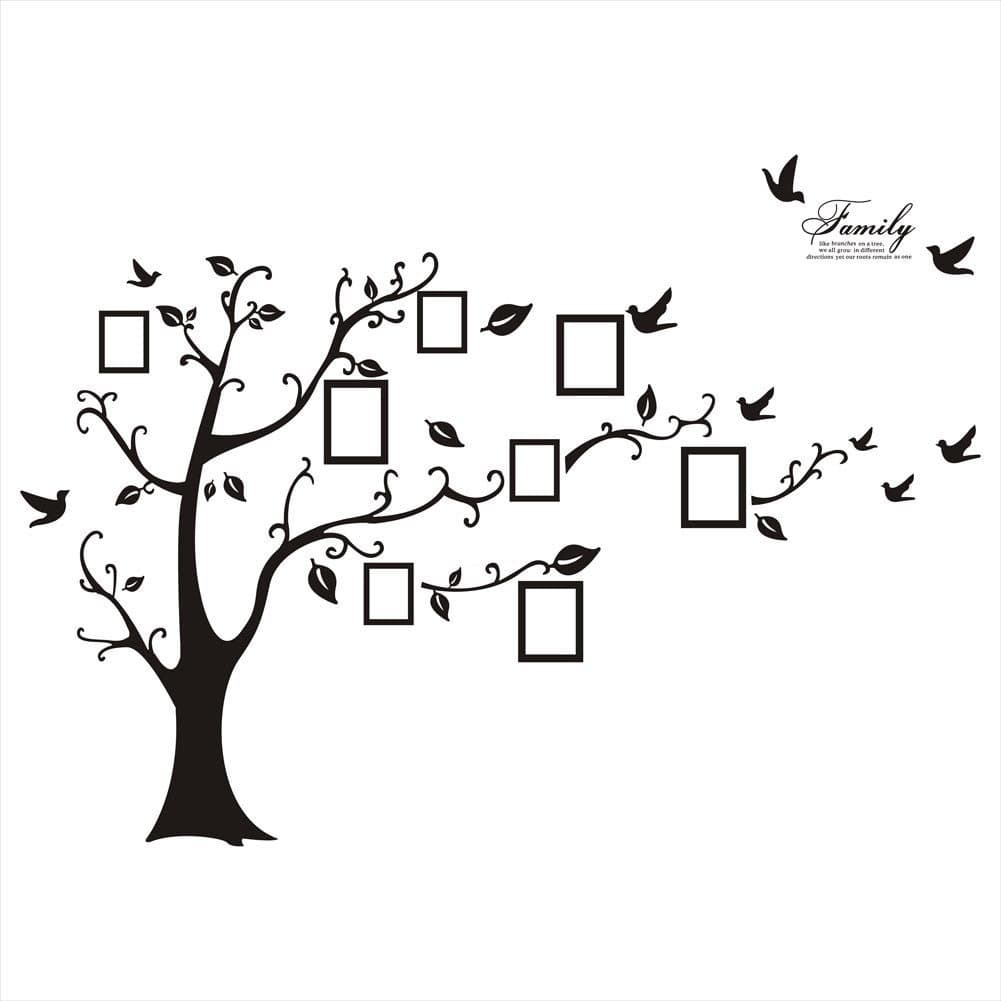 WallStickers Decal PVC Memory Tree with Photo Frame Wall Decal Sticker - Precious Memories