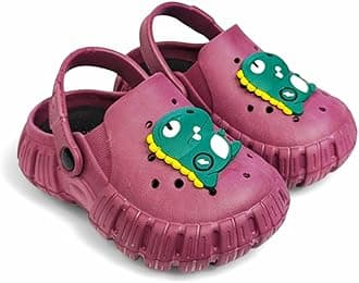 GLJ Little AngelToddler Clogs Slippers, 12 Months to 3 Years, Baby Boy, Waterproof, Lightweight, Cute Cartoon Penguin Design