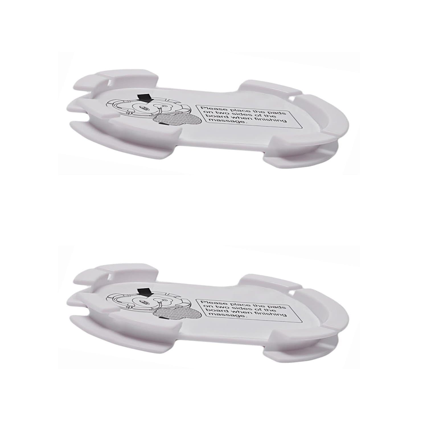 (2 Pack) Two Pads and Wire Holder for TENS PMS,EMS Units - Electrode Board for TENS Unit Pads - ( Double Pack )