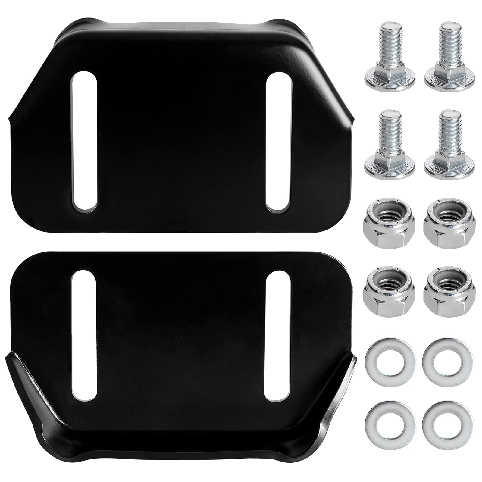 IDEASUREReplacement 784-5580 Slide Shoes Compatible with MTD 2 Stage Snowblower, Black and red