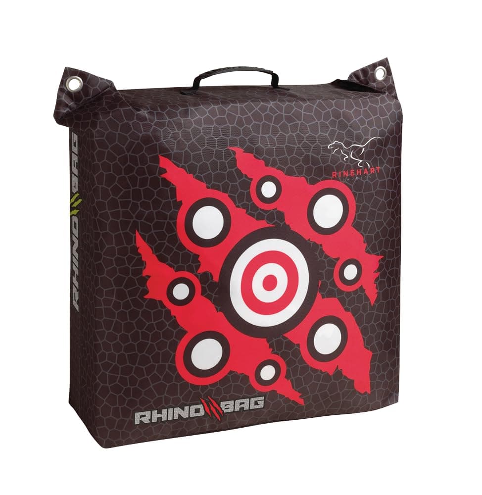 Rinehart 22" RhinoBag Target | Mid-Size Weatherproof Bag Archery Target with Dual-Layer Power Band | Field Point & Broadhead Compatible | Made in USA