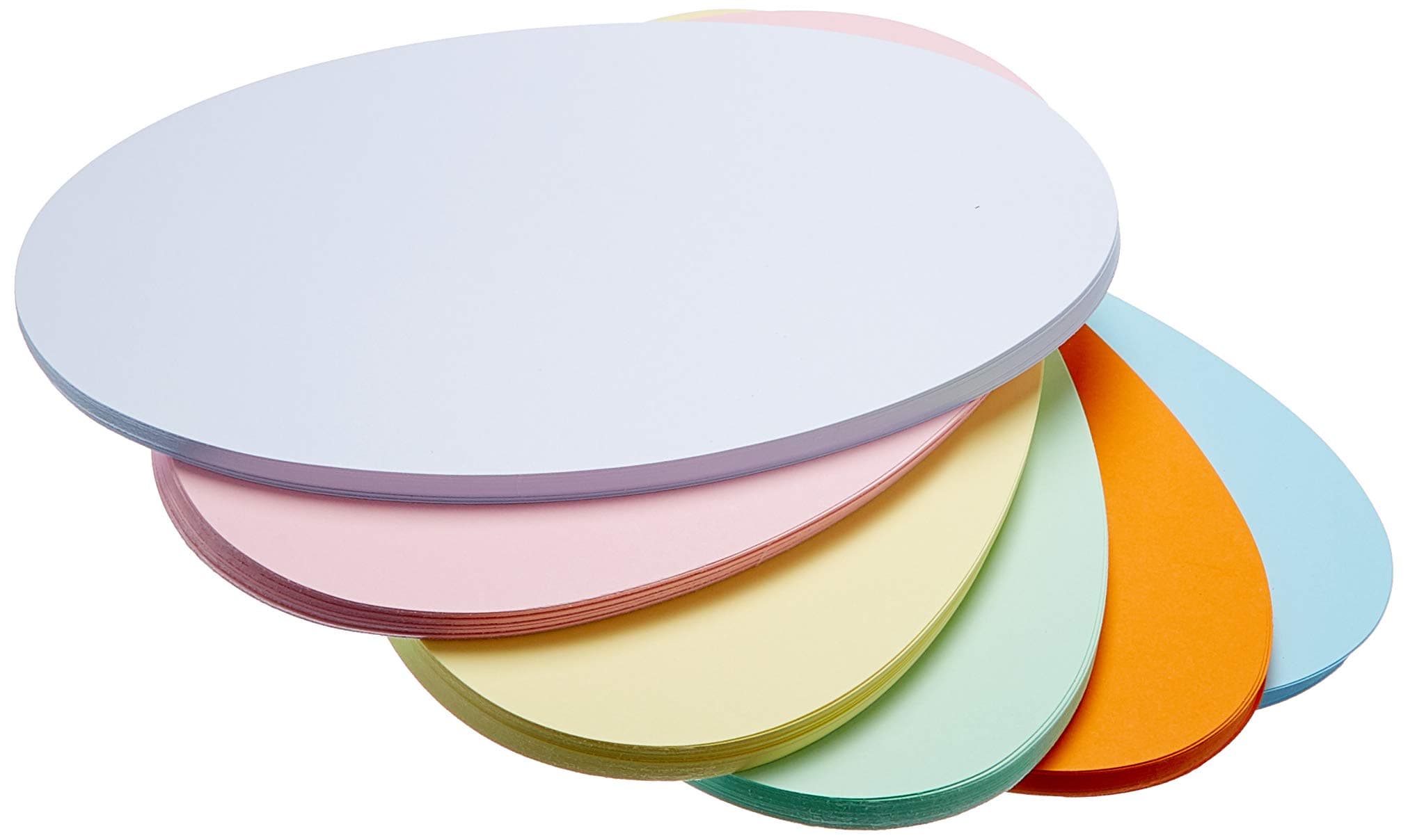 magnetoplan112501910 Presentation Cards Oval Assorted Colours