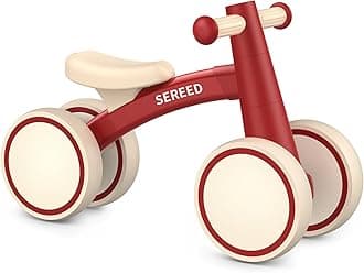 Baby Balance Bike for 1 Year Old Boys Girls 12-24 Month Toddler Balance Bike, 4 Wheels Toddler First Bike, First Birthday Gifts