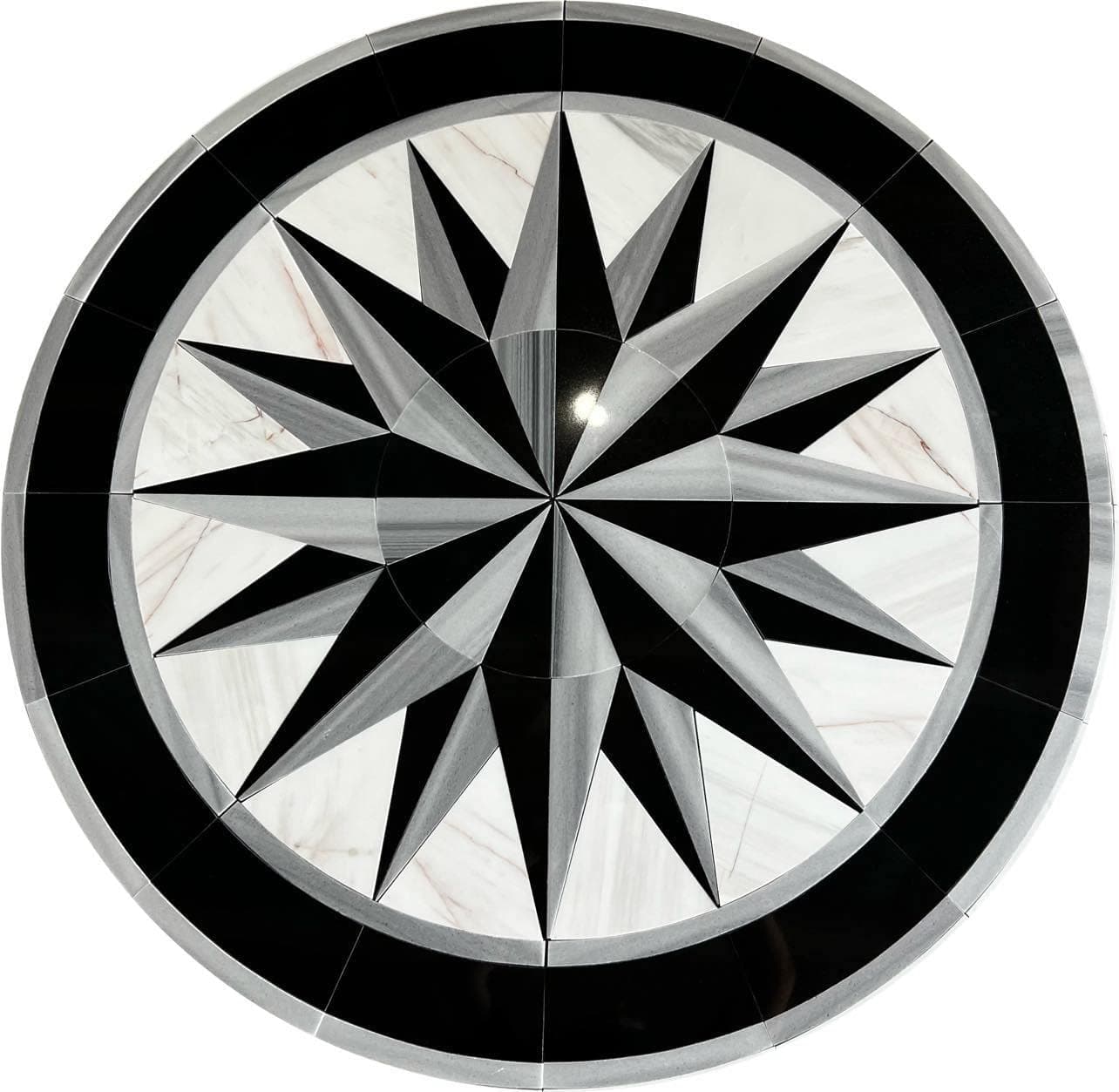 Floor Marble Medallion Tile 24''x 24''