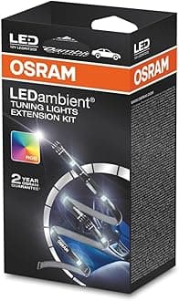 OSRAM LEDINT202 LEDambient Tuning Lights Extension Kit Vehicle Interior Lighting, 16 Colors, 5 Modes with Remote Control, 12 V, Folding Carton Box (1 unit)