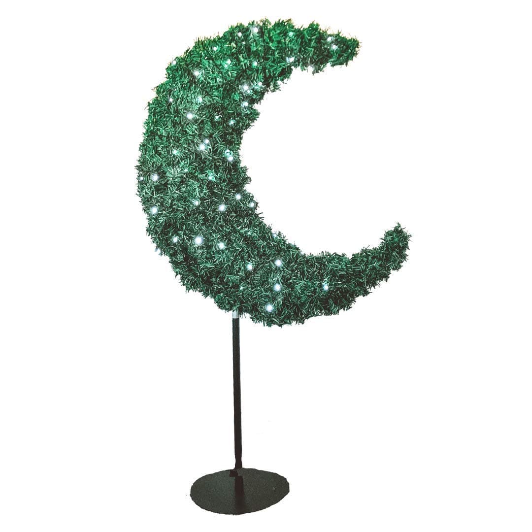 5ft Eid Moon Tree & LED lights - Green