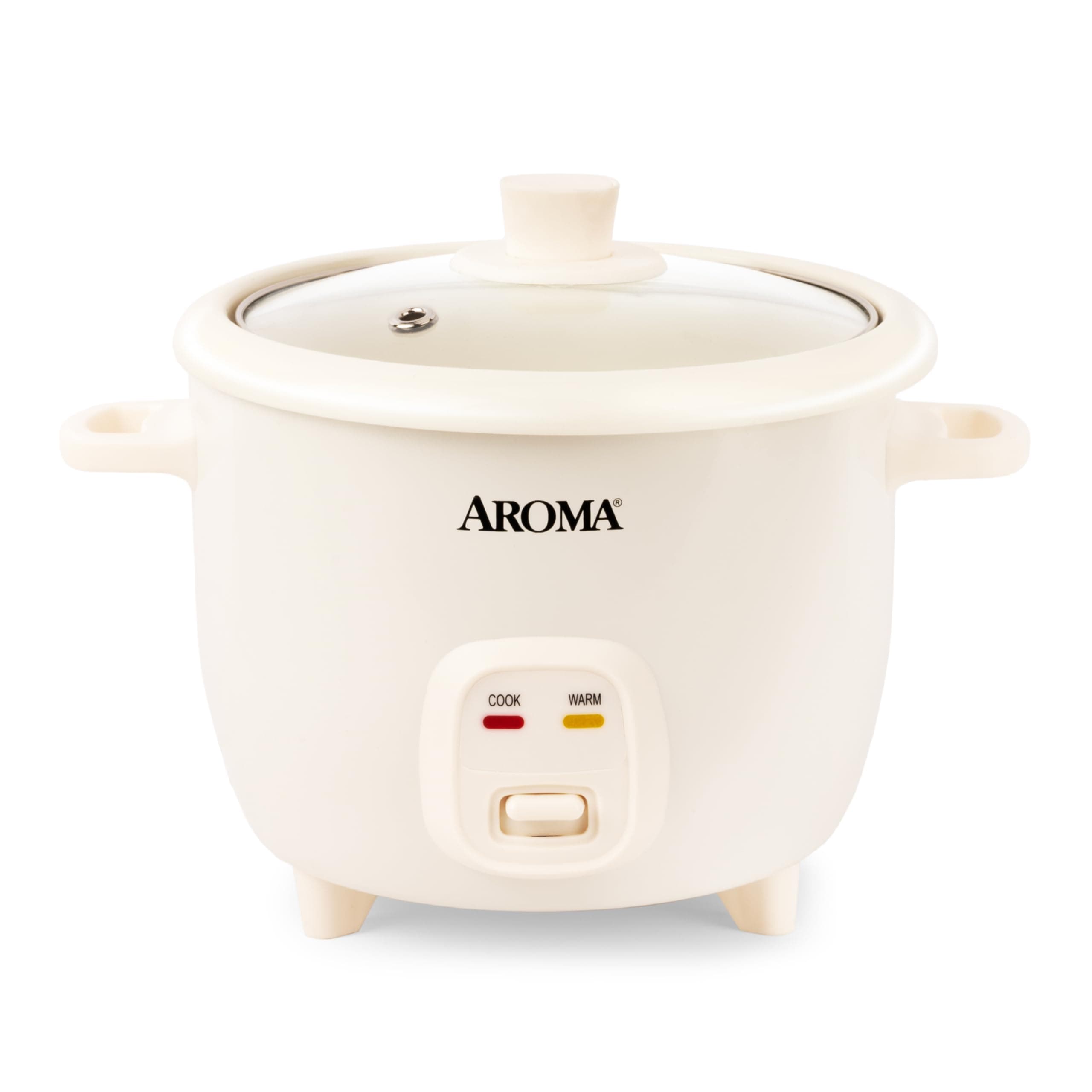 AROMA CoreCoat Pot-Style Rice Cooker with One-Touch Control and Non-Stick Ceramic Coating (6 Cups Cooked, 3 Cups Uncooked)