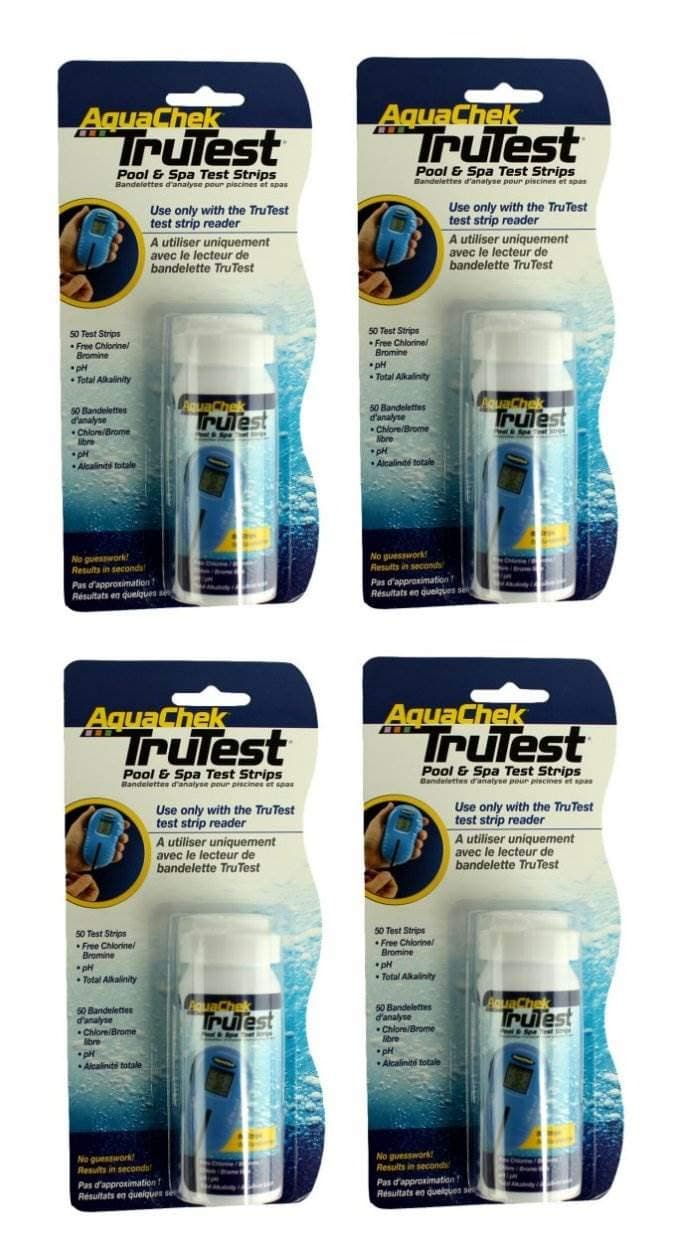4) Aquachek 512082 TruTest Digital Reader Swimming Pool Spa Test Strips Refills