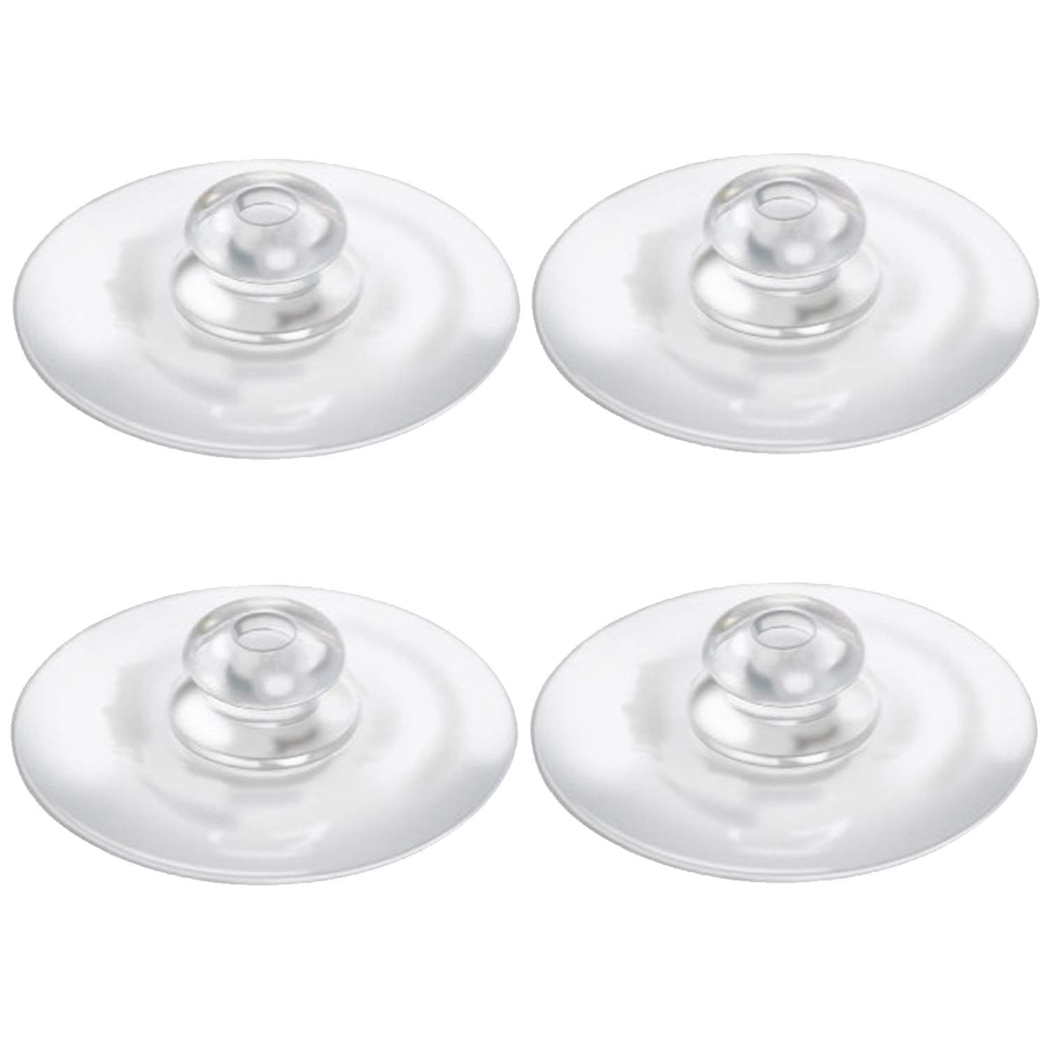 Replacement Suction Cups (4-Pack) - 2 Inch Diameter Heavy Duty Suction Cup for Window Bird Feeders, Awesome for Shower, Kitchen Sink Caddy