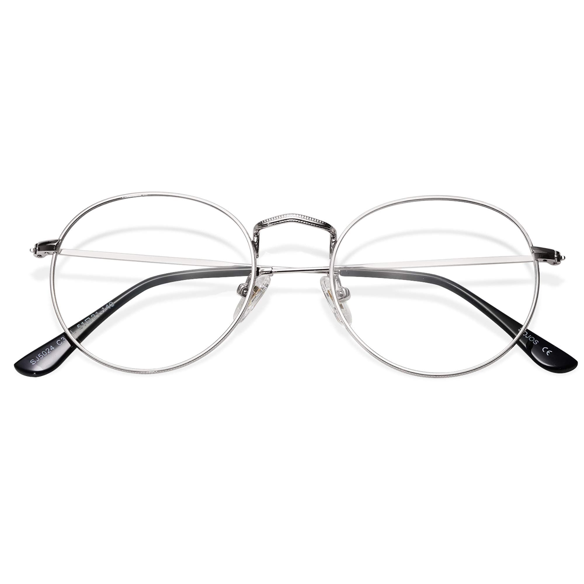 SOJOS Blue Light Blocking Computer Glasses Round Eyewear Anti Blue Light Lens SJ5024