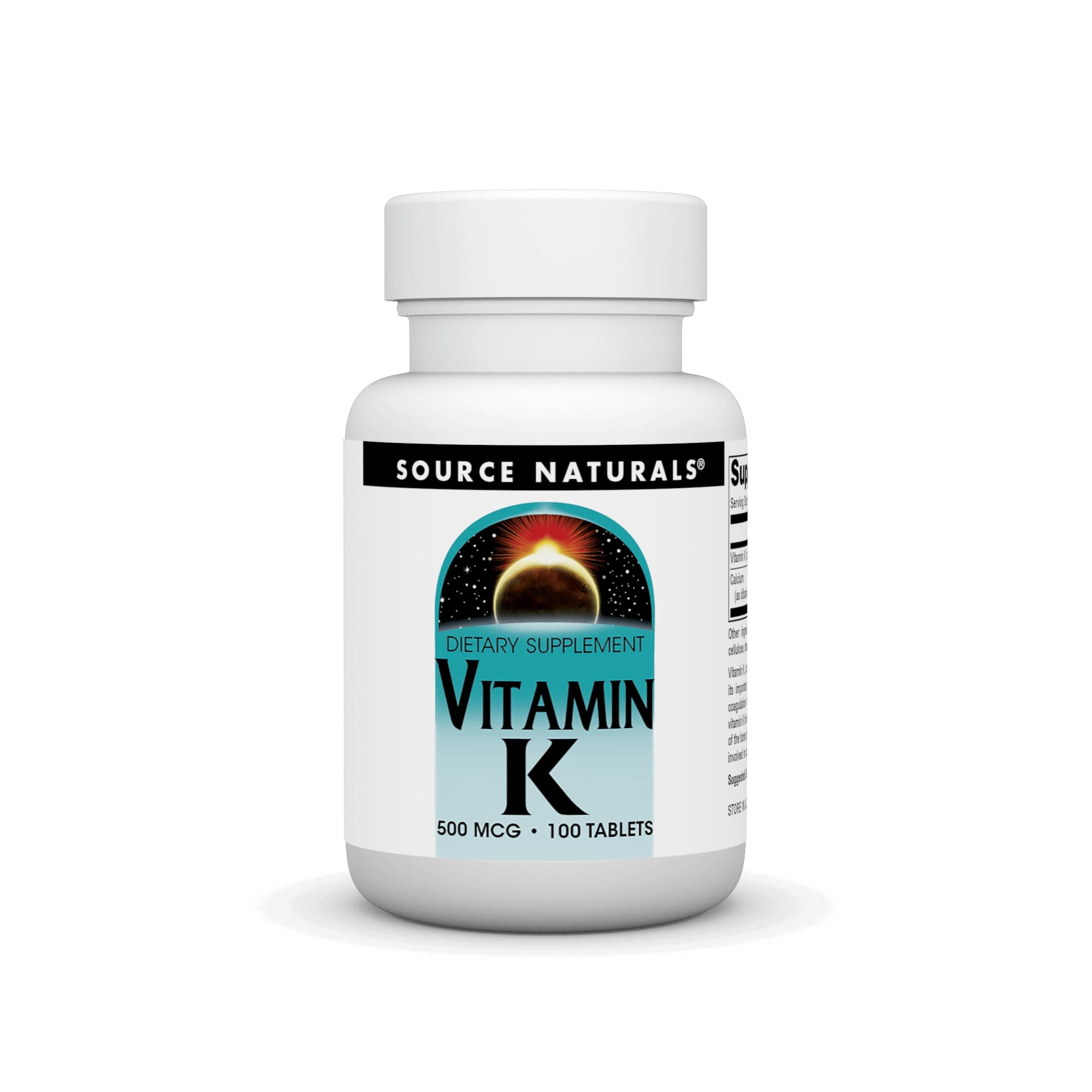 Vitamin K - 500 mcg - 100 Tablets