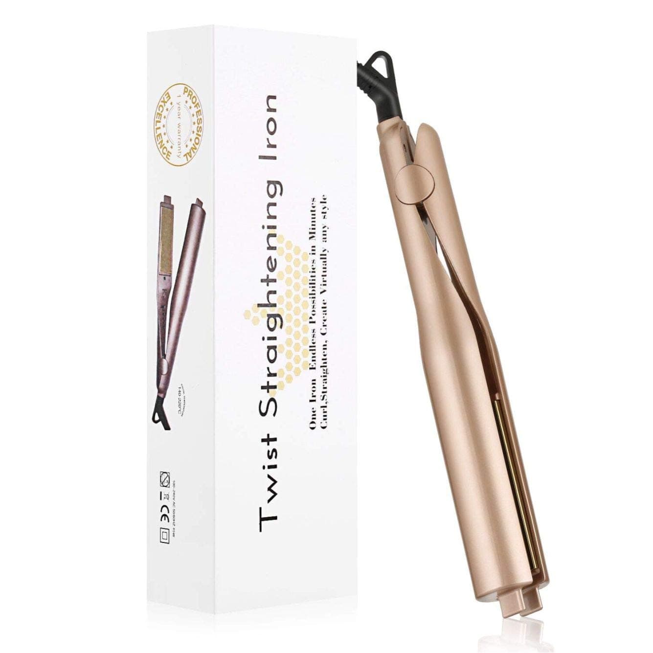 Hair Straightener Styling Tool Irons, Automatic Release Negative Ions,2 in 1 Straightening Curling Iron,Professional Ceramic Styling Hair Straightener & Hair Curler Dry and Wet Dual-use