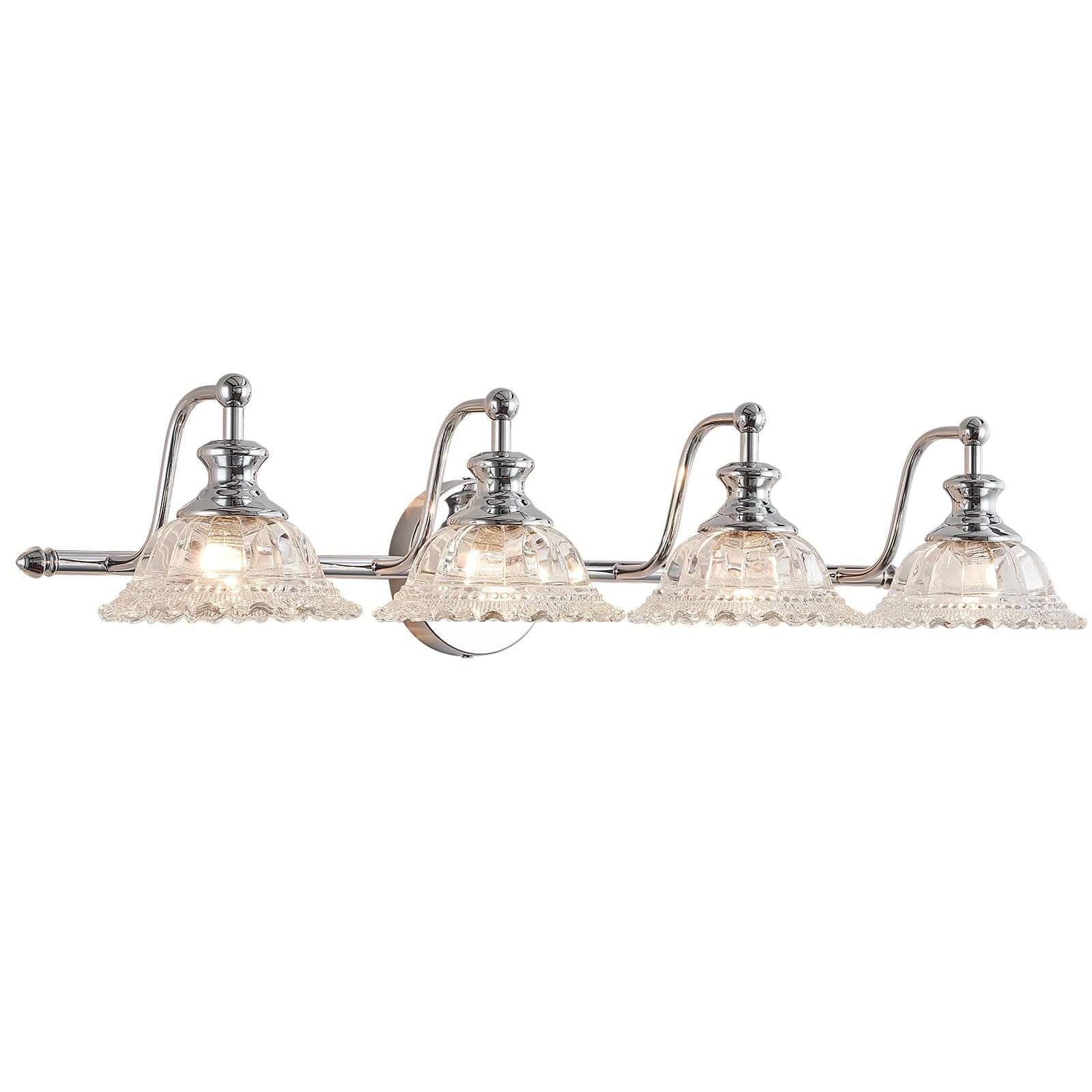 29.7" Chrome 4 Light Vanity Lights for Bathroom Light Fixtures
