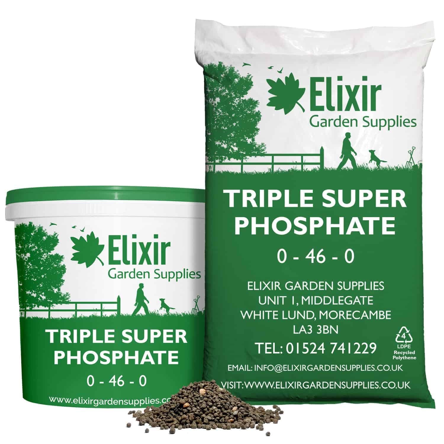 Elixir Gardens Triple Super phosphate Fertiliser | Fruit & Vegetable Ripener | 2.5kg Tub