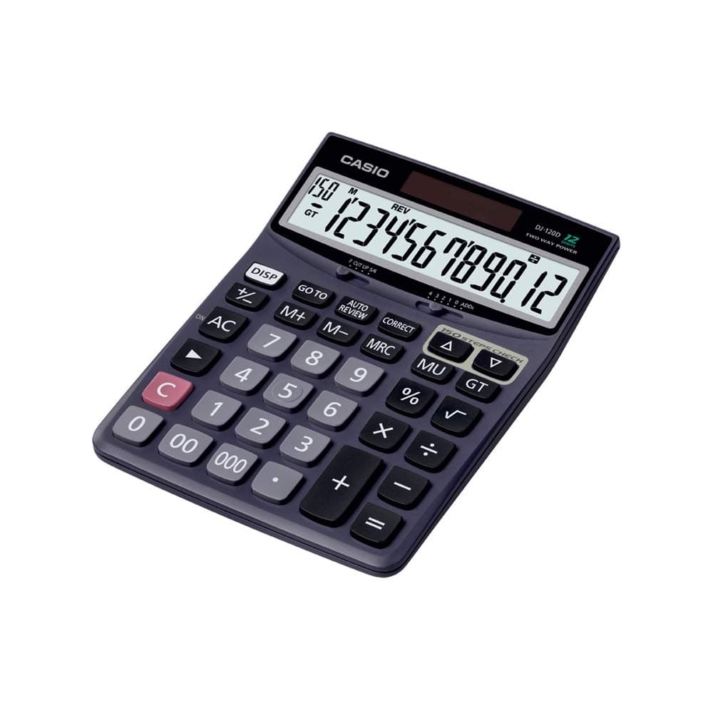 DJ-120D - calculators (Desktop, Basic calculator, Black, Plastic, LR44)